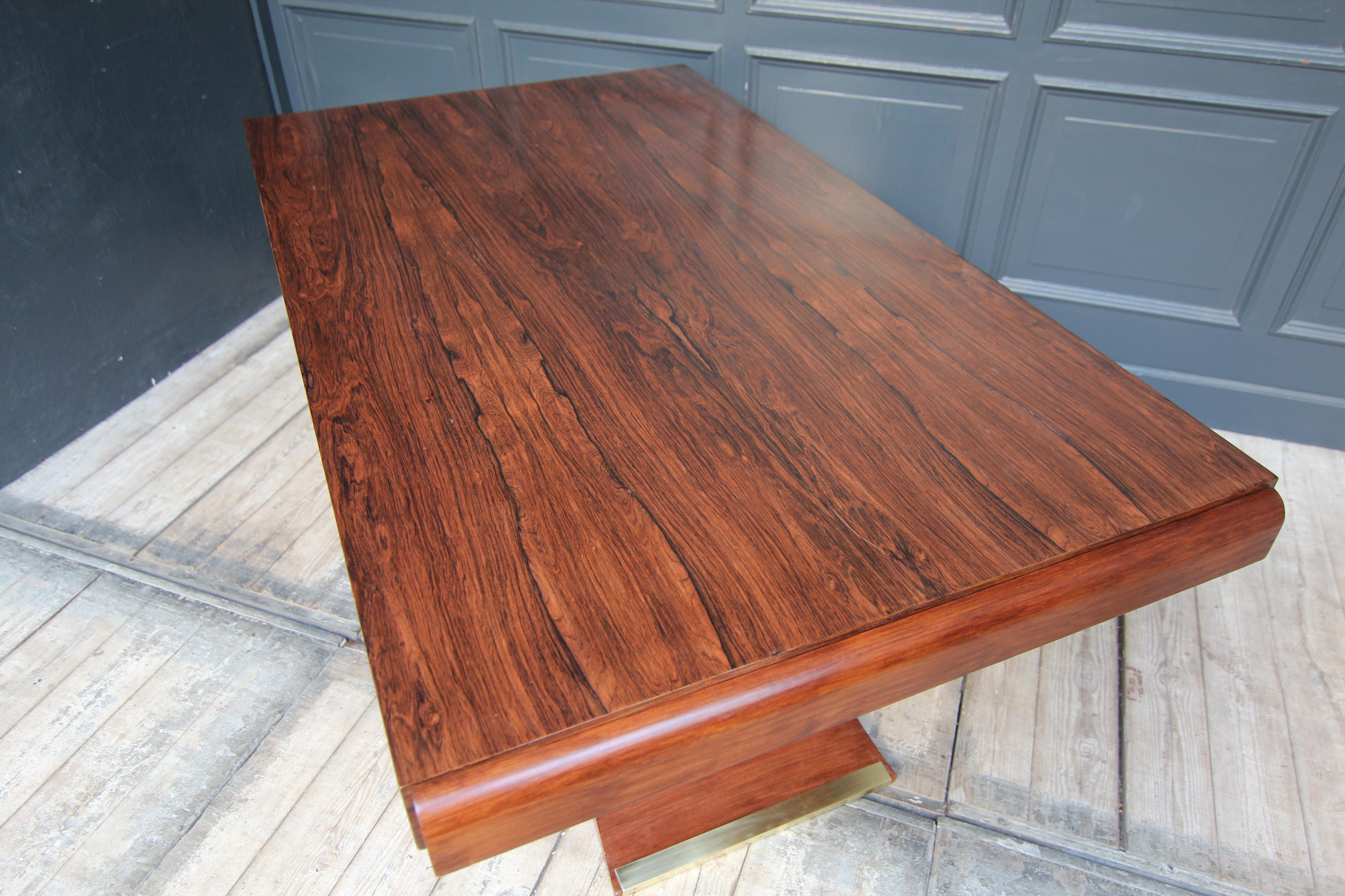Extendable French Art Deco Rosewood Table, 1930´s For Sale 10