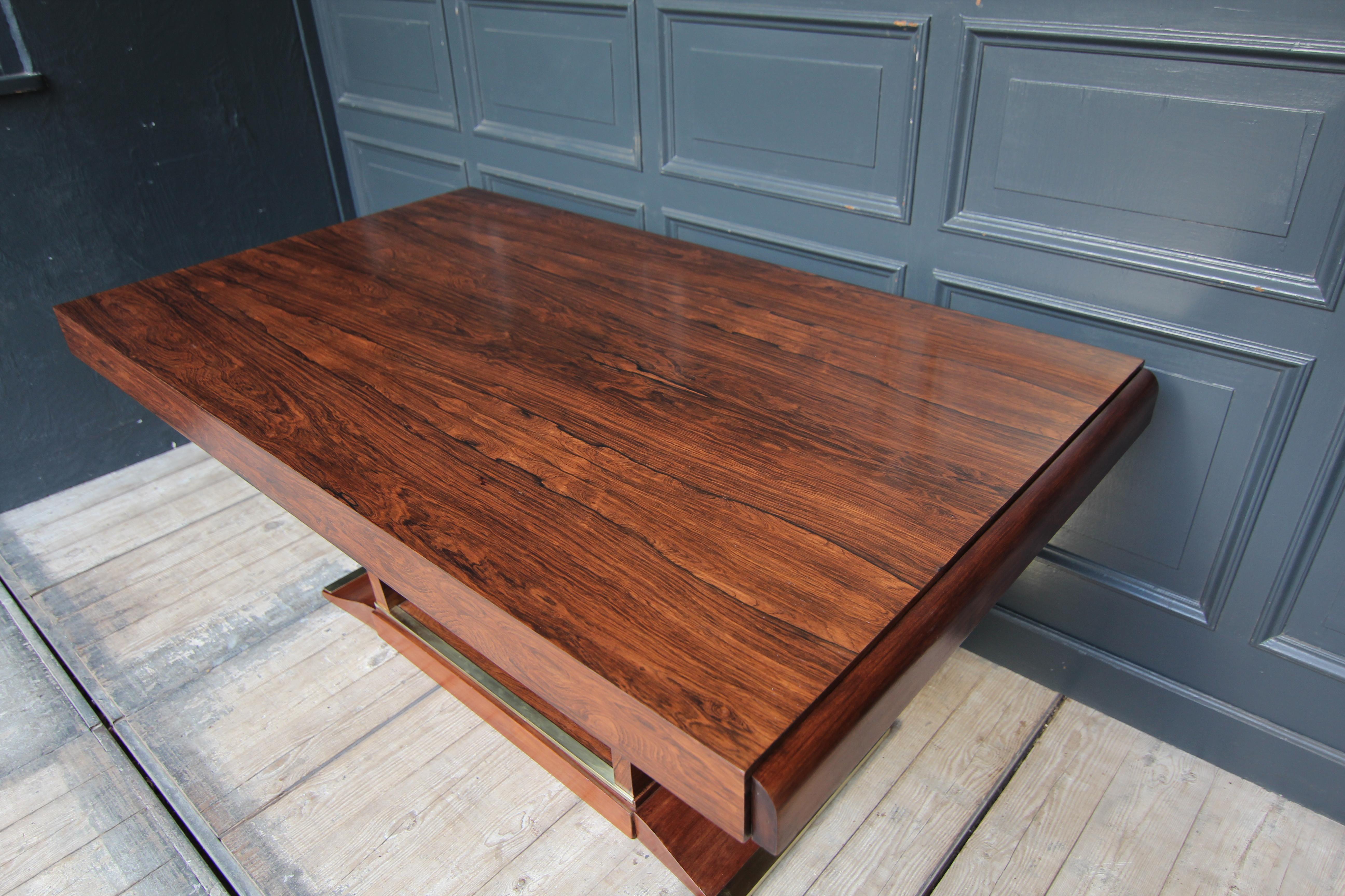 Extendable French Art Deco Rosewood Table, 1930´s For Sale 2