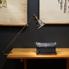 Extendable Industrial Bronze Task Lamp c.1930-1940