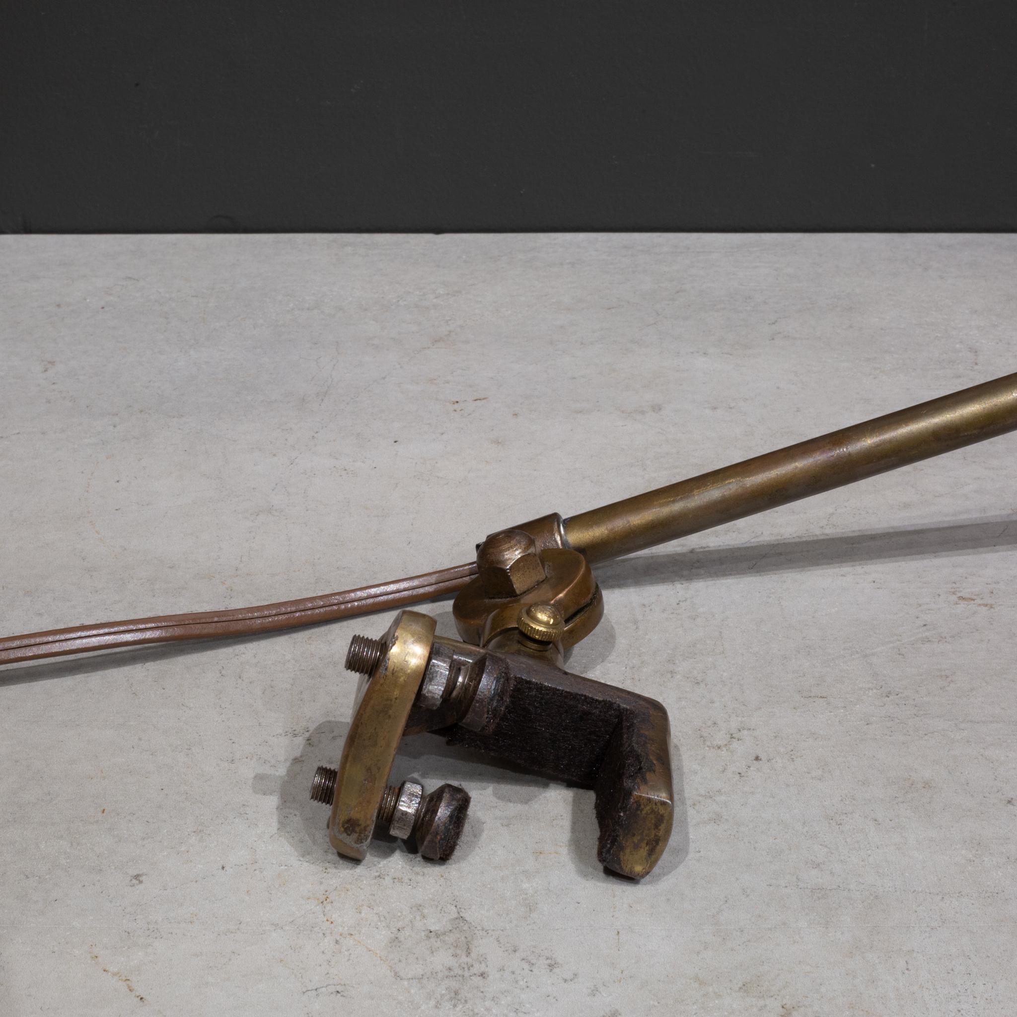 Extendable Industrial Bronze Task Lamp c.1930-1940 For Sale 1