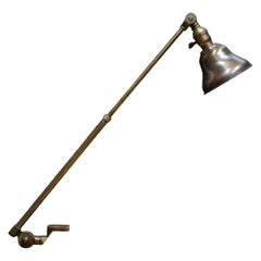 Extendable Industrial Bronze Task Lamp c.1930-1940