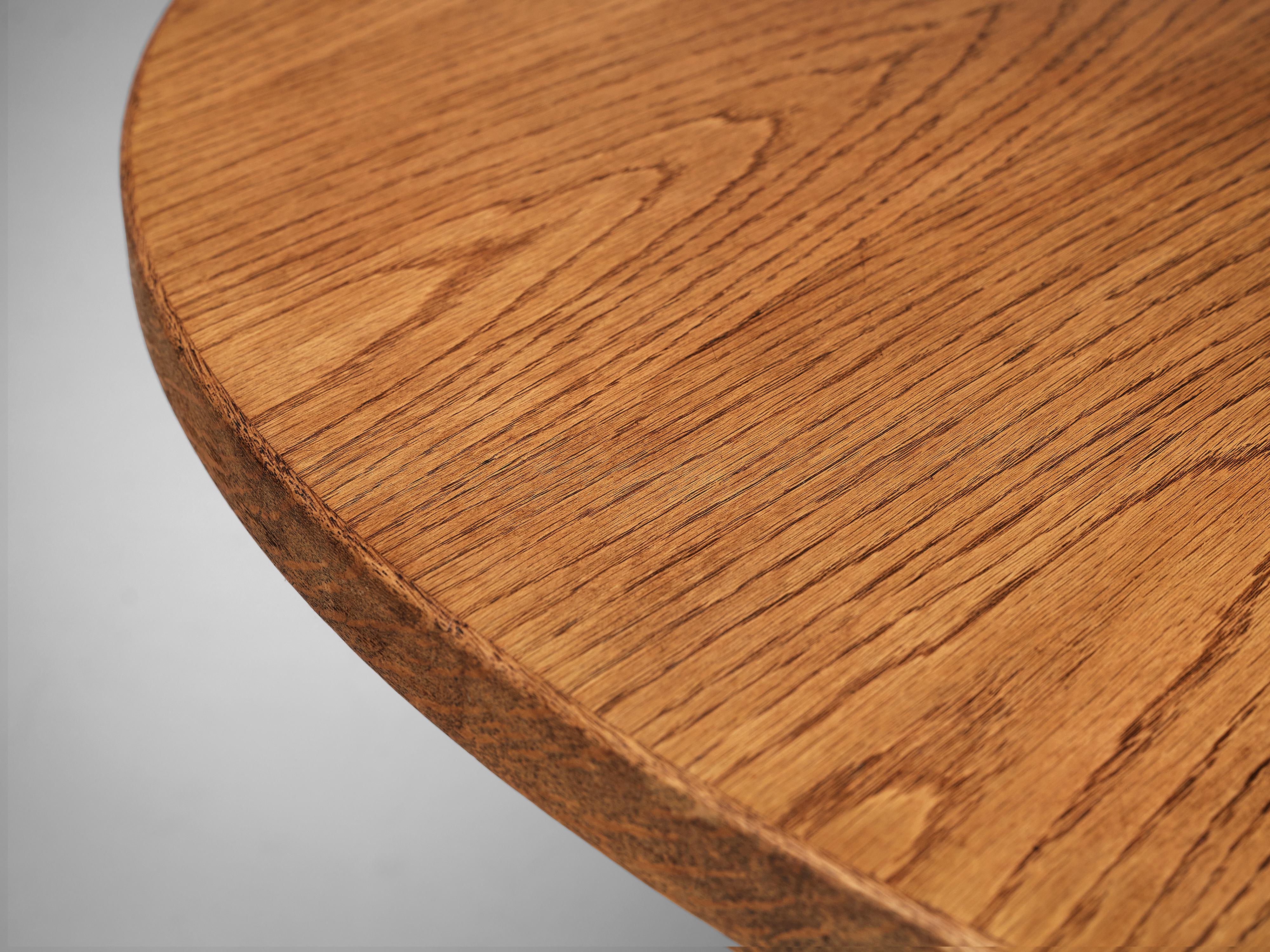 Extendable Italian Dining Table in Oak For Sale at 1stDibs