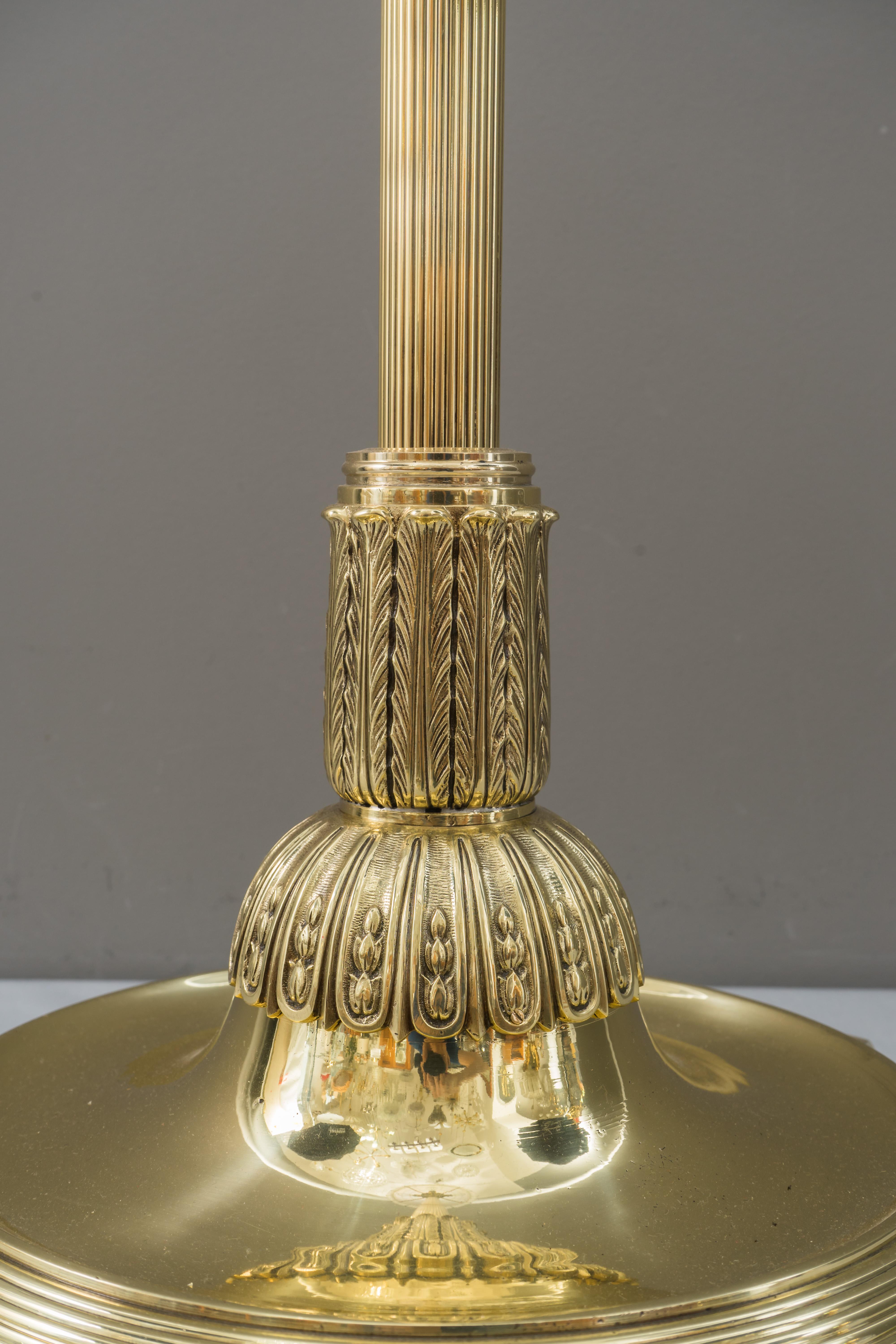 Glass Extendable Jugendstil Floor Lamp Vienna, circa 1908 For Sale