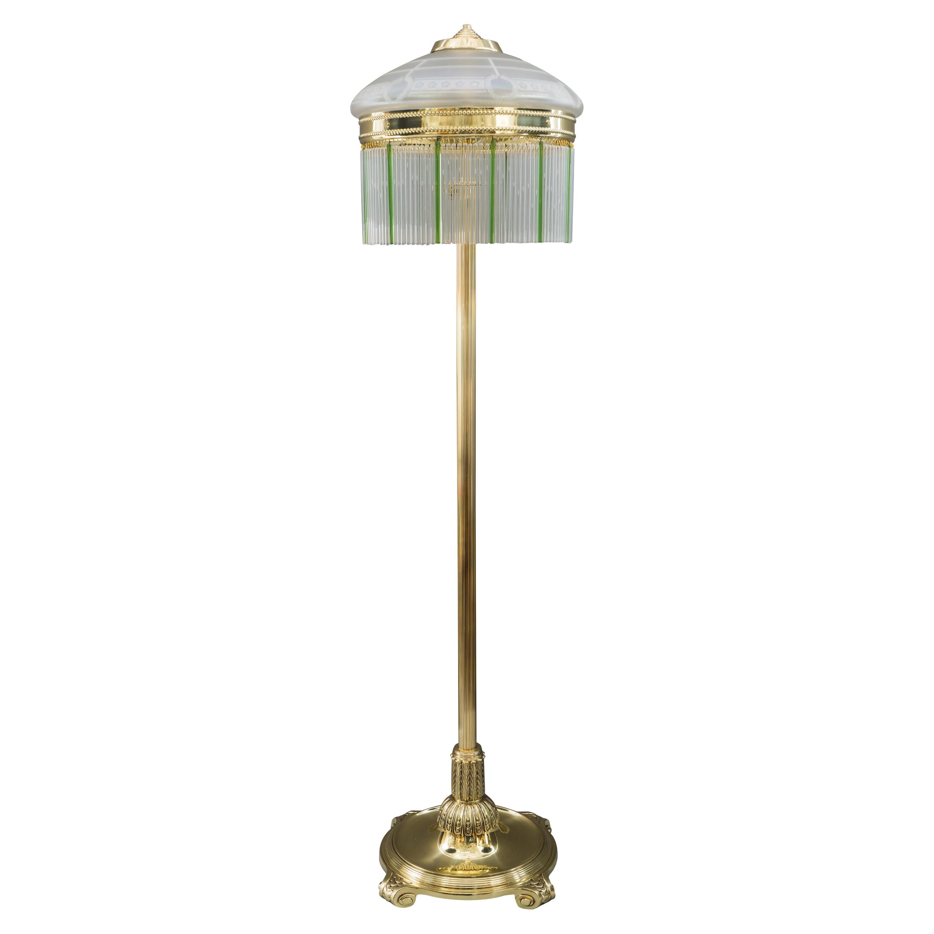 Extendable Jugendstil Floor Lamp Vienna, circa 1908 For Sale