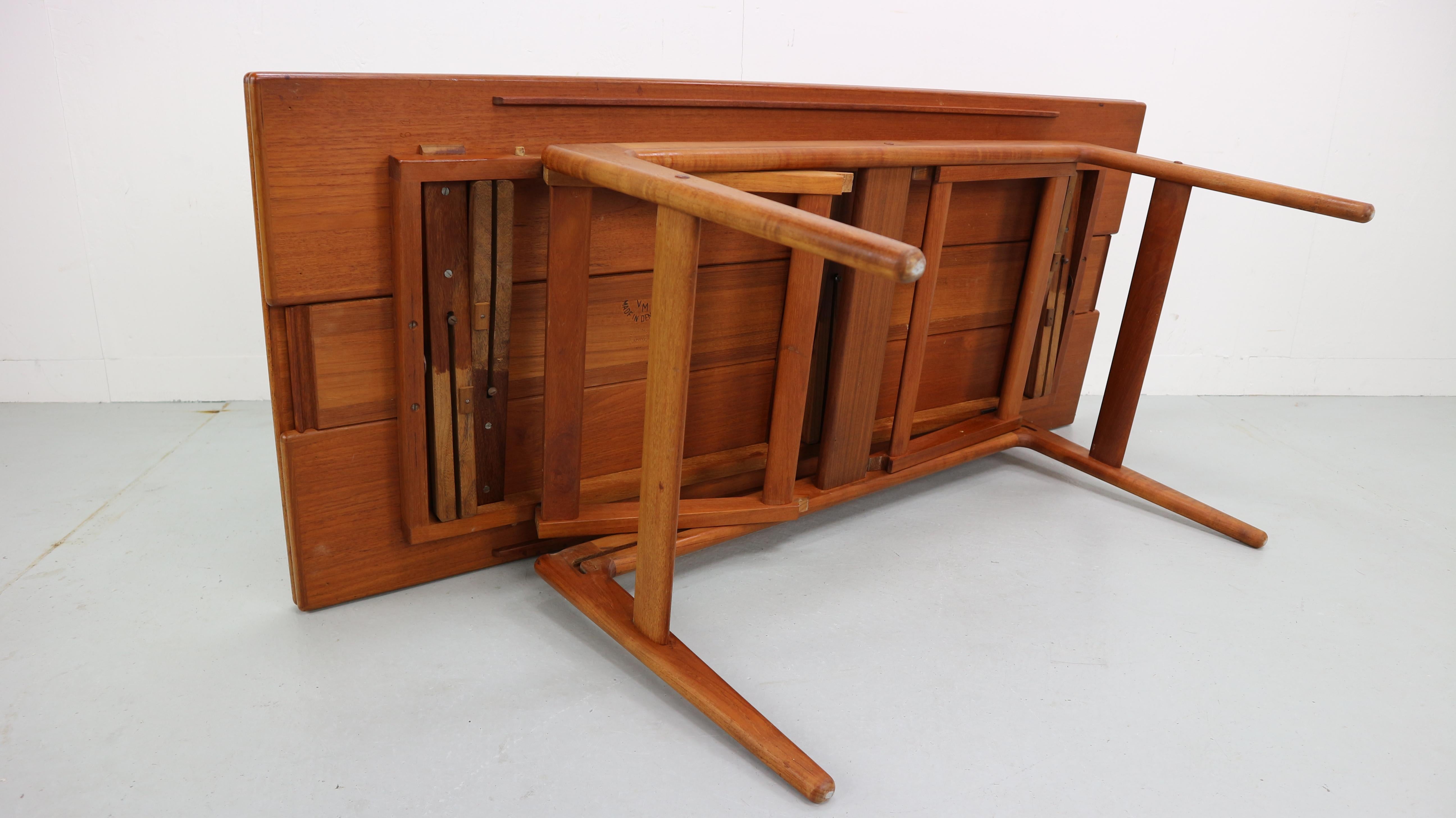 Extendable Kai Kristiansen Elevator Table, Denmark, 1960s 8