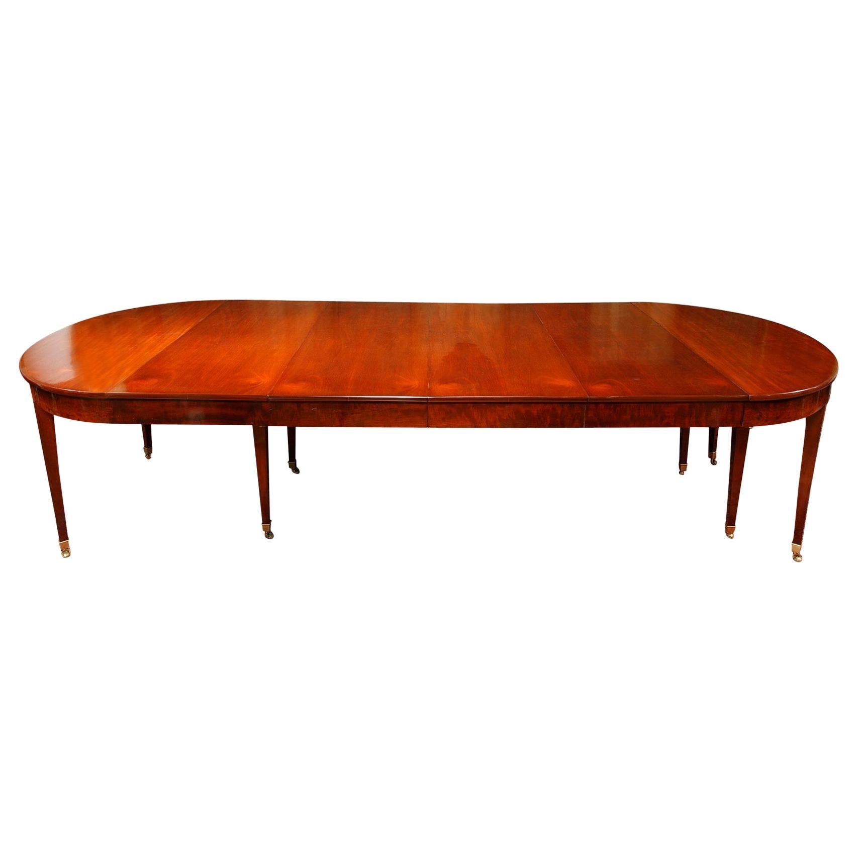 Extendable Mahogany Dining Room Table, Directoire Period