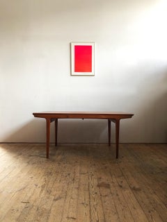 Extendable Midcentury Teak Dining Table by Johannes Andersen for Uldum