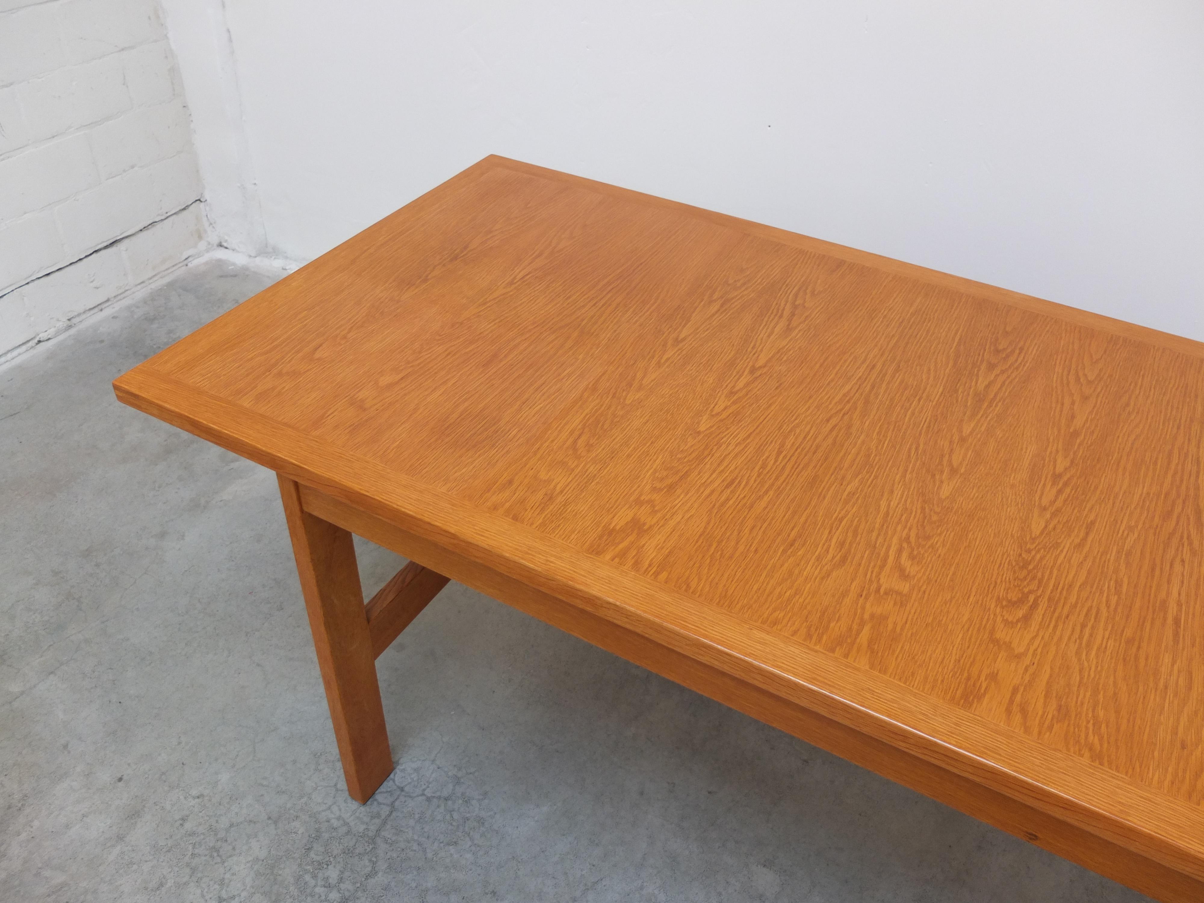 Extendable 'N-Line' Dining Table in Oak by P&J Neirinck, 1960s For Sale 1