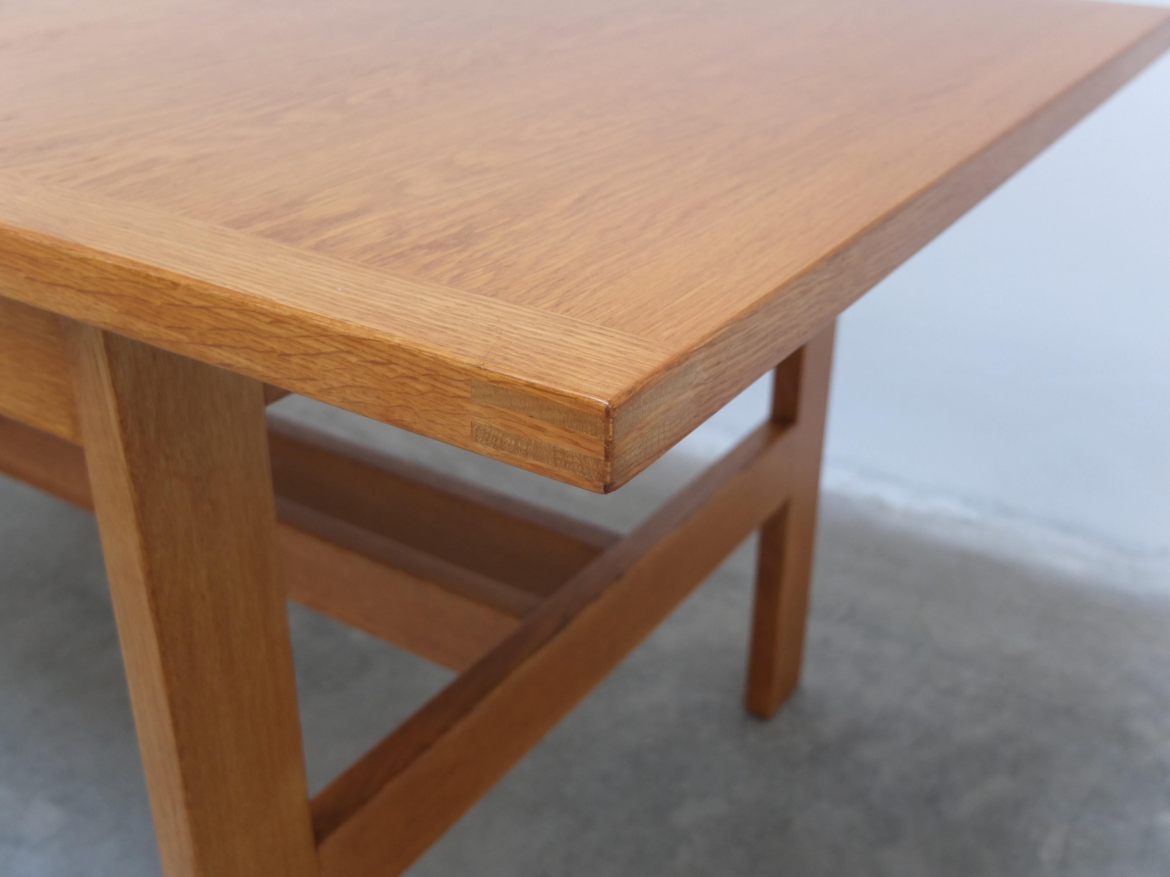Extendable 'N-Line' Dining Table in Oak by P&J Neirinck, 1960s For Sale 2