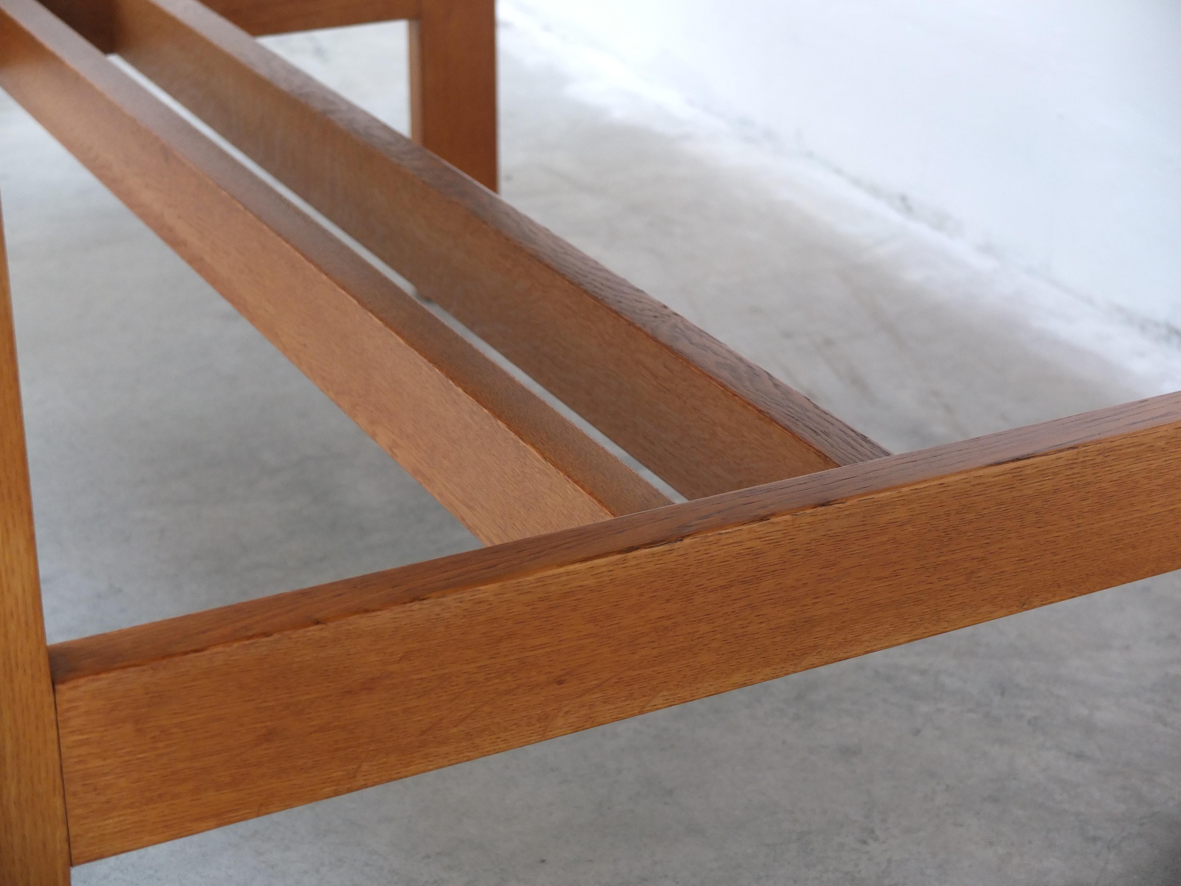 Extendable 'N-Line' Dining Table in Oak by P&J Neirinck, 1960s For Sale 3