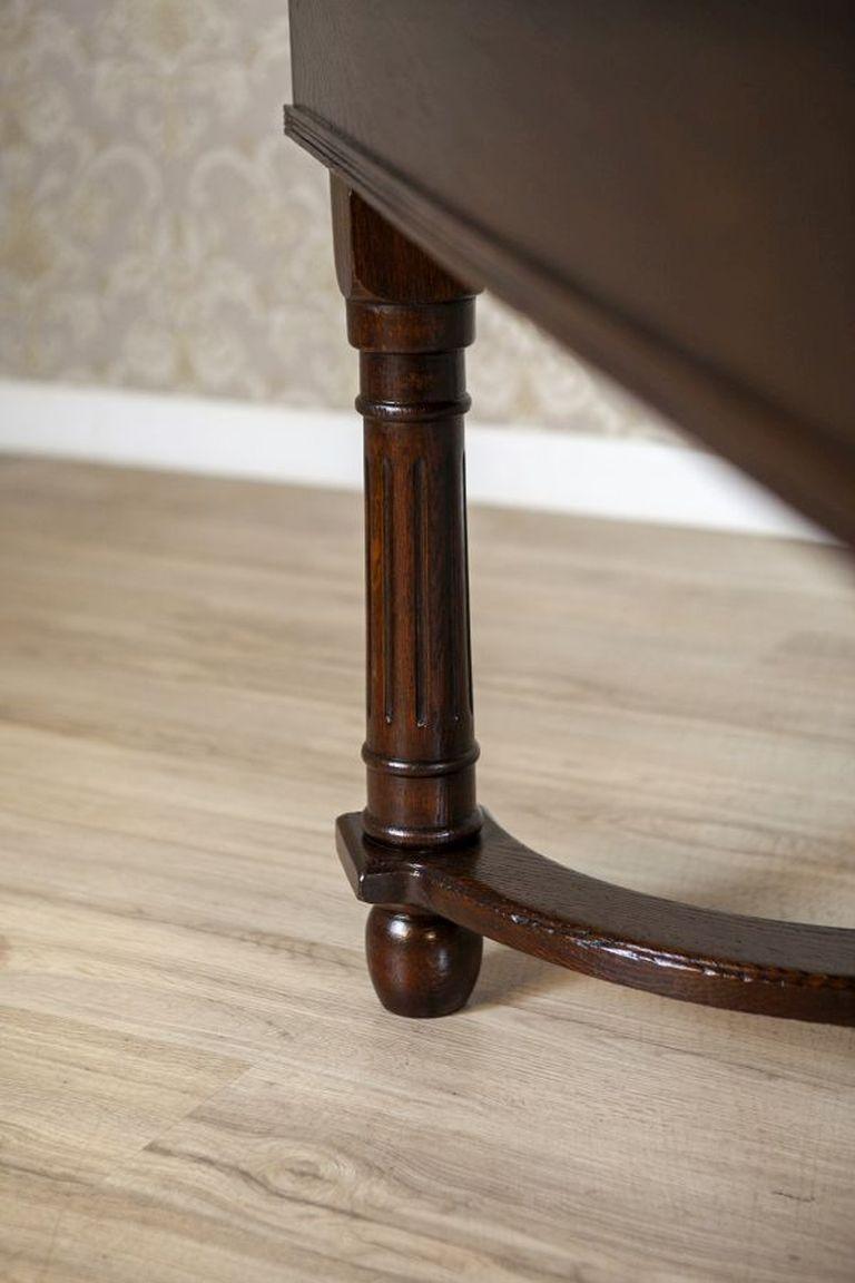 Mesa de comedor extensible de roble de principios del siglo XX en venta 8