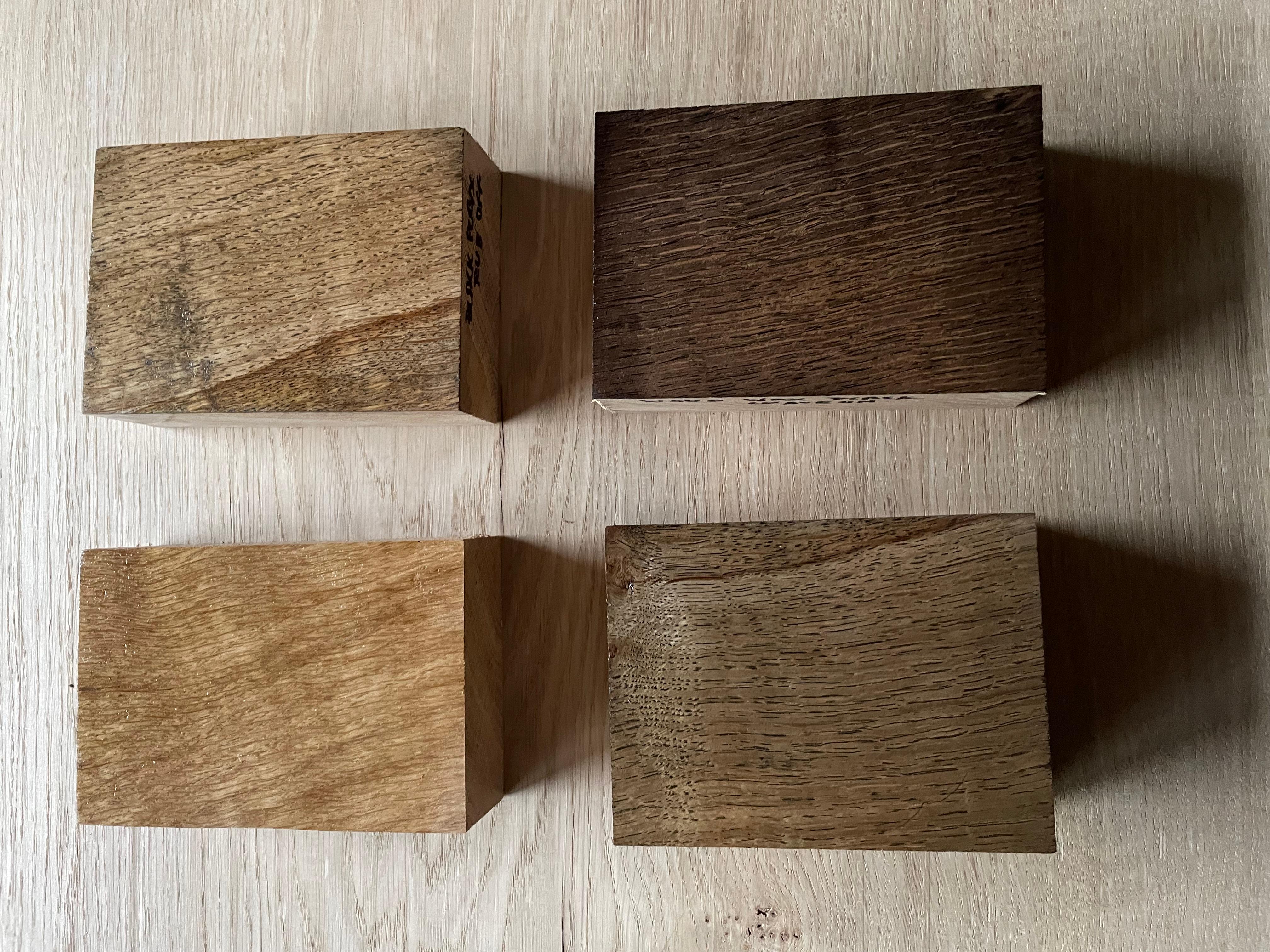 Extendable oak table with central brown oak inset top by Jonathan Field en venta 4