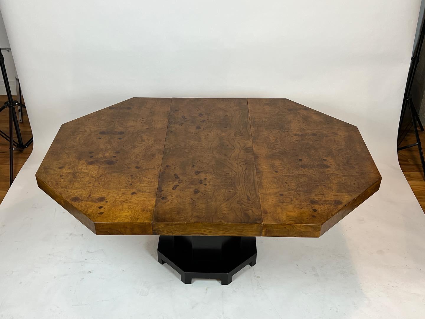 Extendable Octagon Game or Dining Table Attributed to Harvey Probber 3