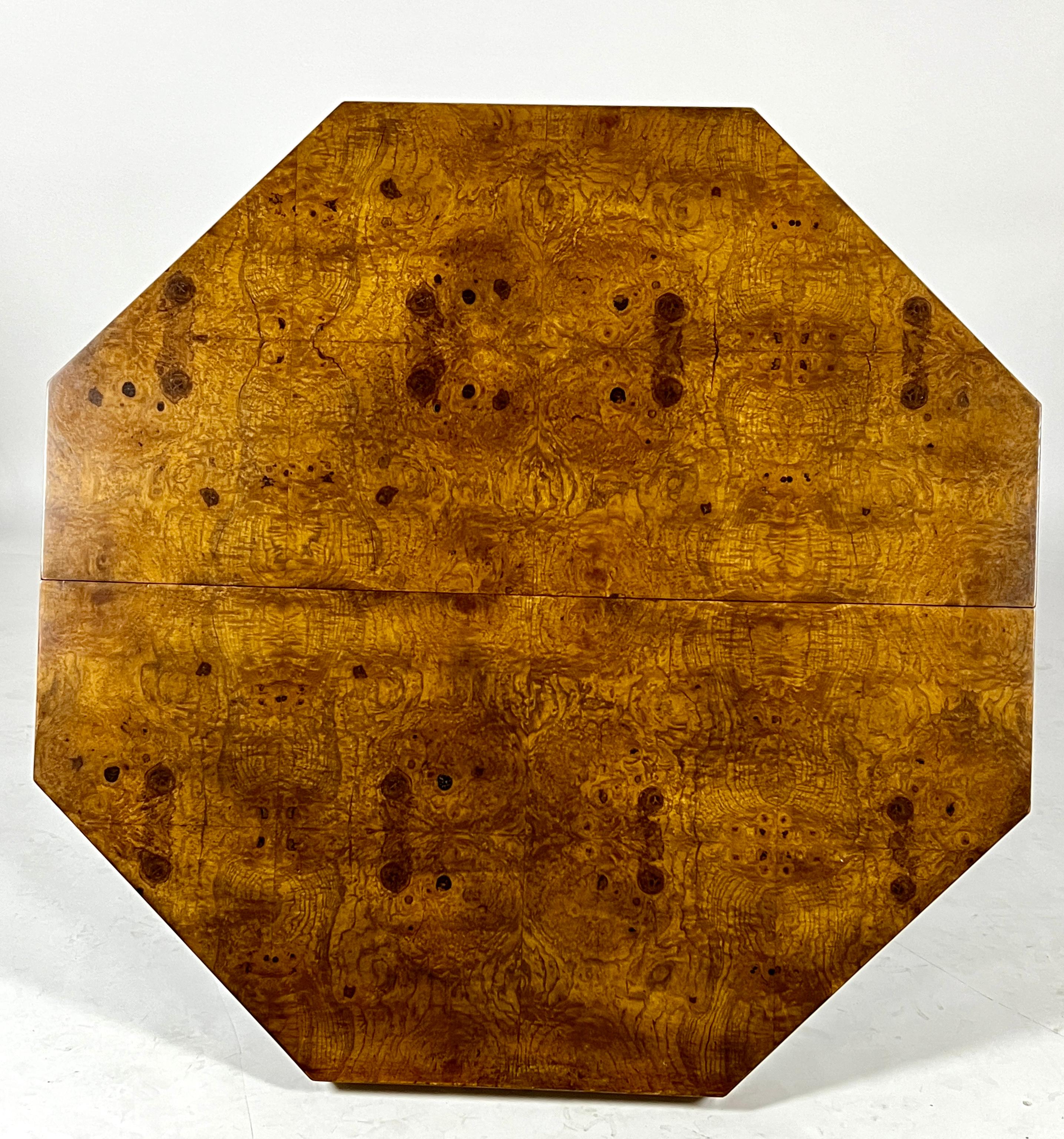 Mid-20th Century Extendable Octagon Game or Dining Table Attributed to Harvey Probber