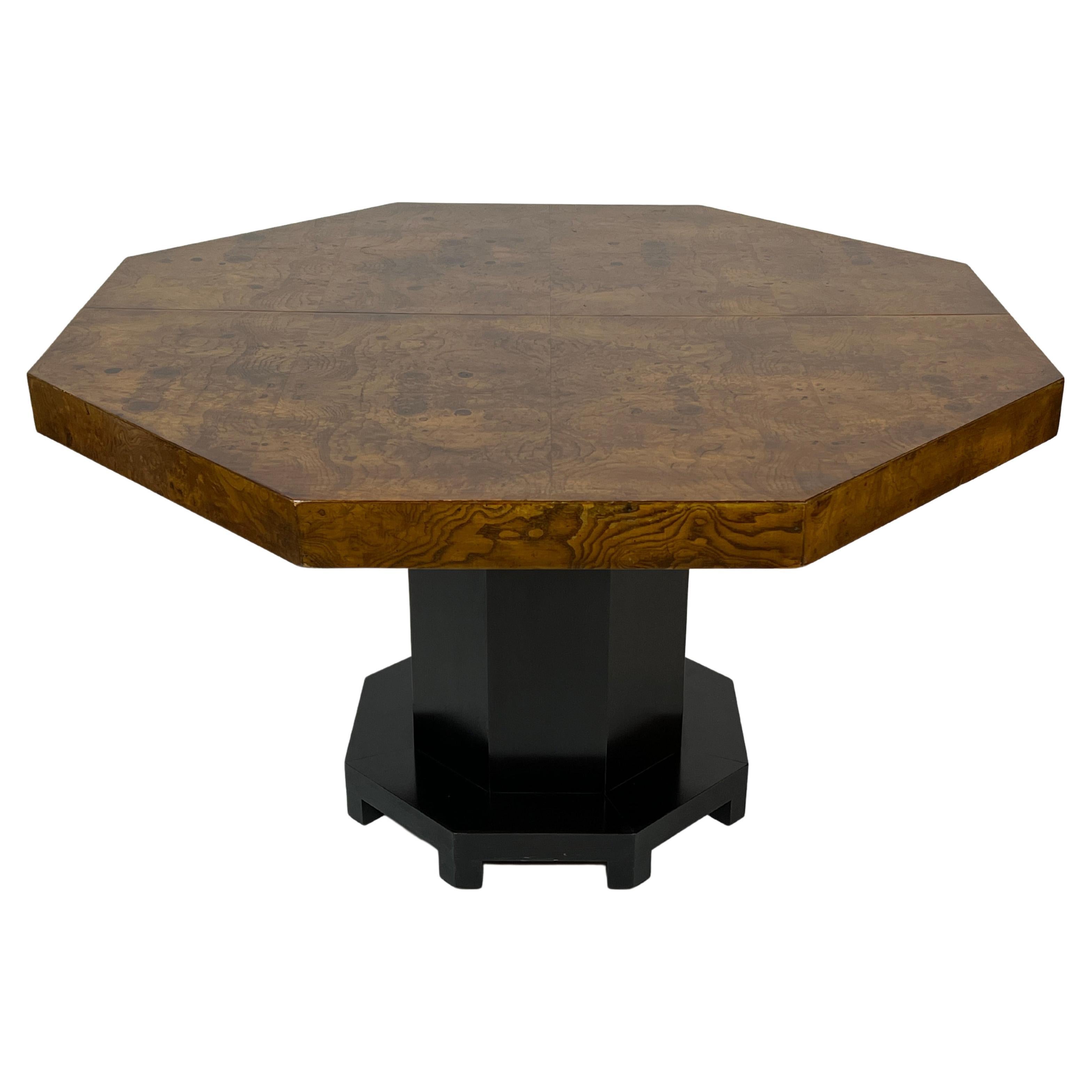 Extendable Octagon Game or Dining Table Attributed to Harvey Probber