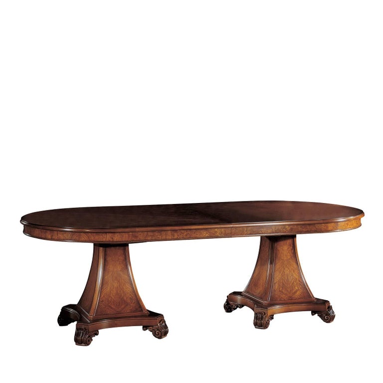 Extendable Oval Dining Table For Sale at 1stDibs