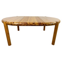 Extendable Pine Wood Dining Table by Rainer Daumiller, 1970s