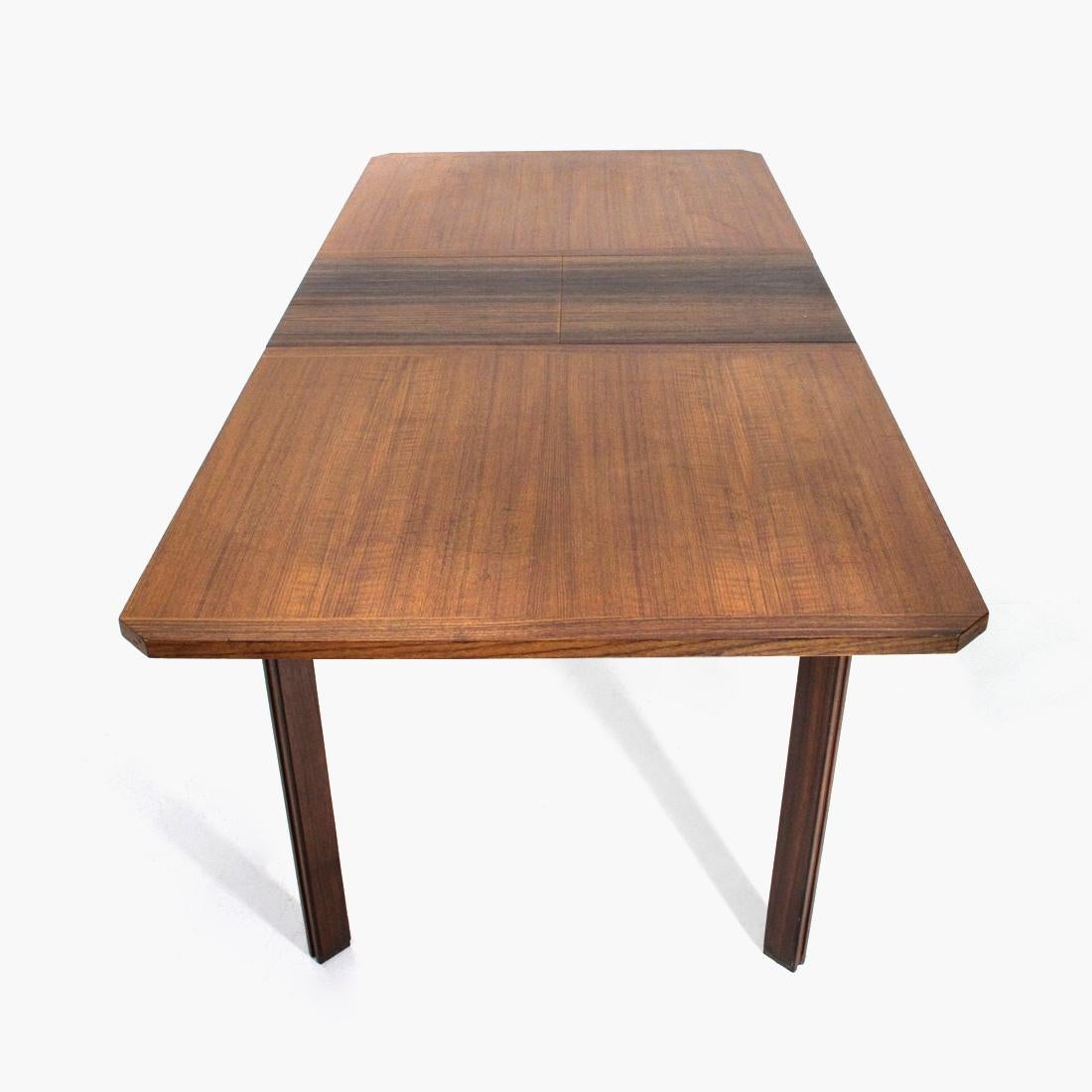Wood Extendable Rectangular Table, 1950s