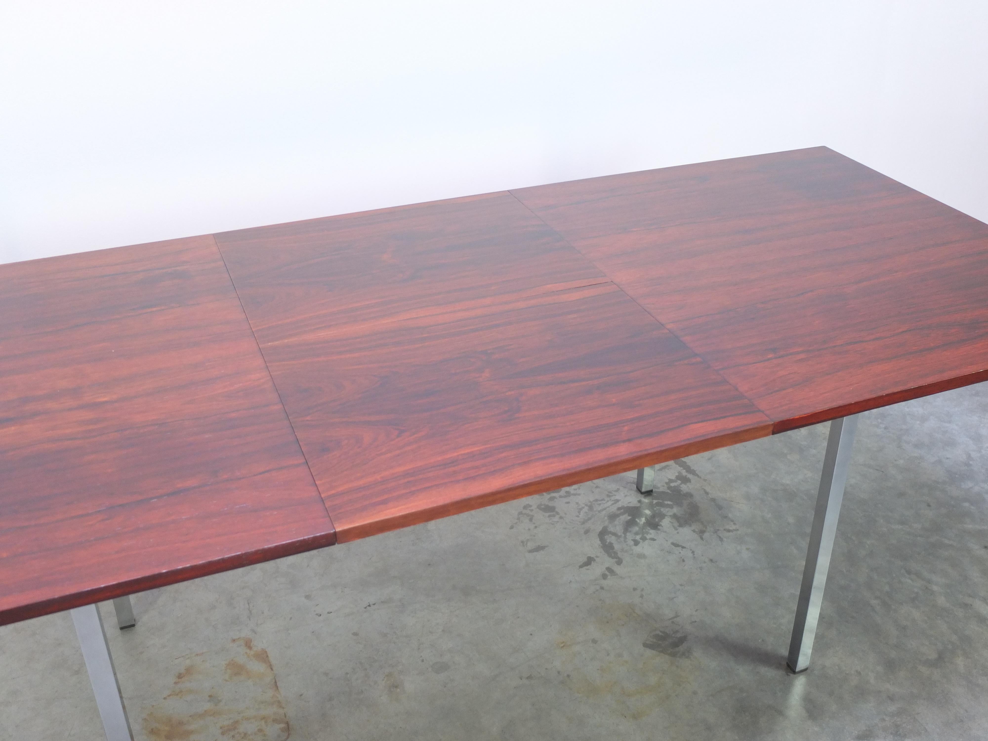 Extendable Rosewood Dining Table by Alfred Hendrickx for Belform, 1960s 4