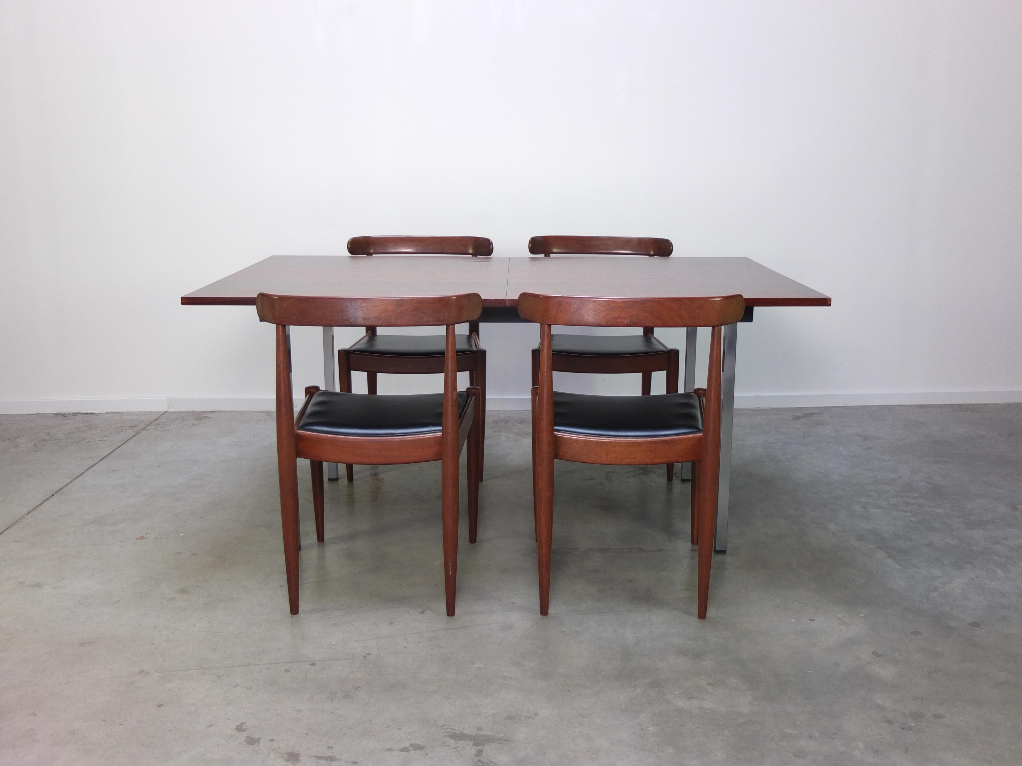 Extendable Rosewood Dining Table by Alfred Hendrickx for Belform, 1960s 8