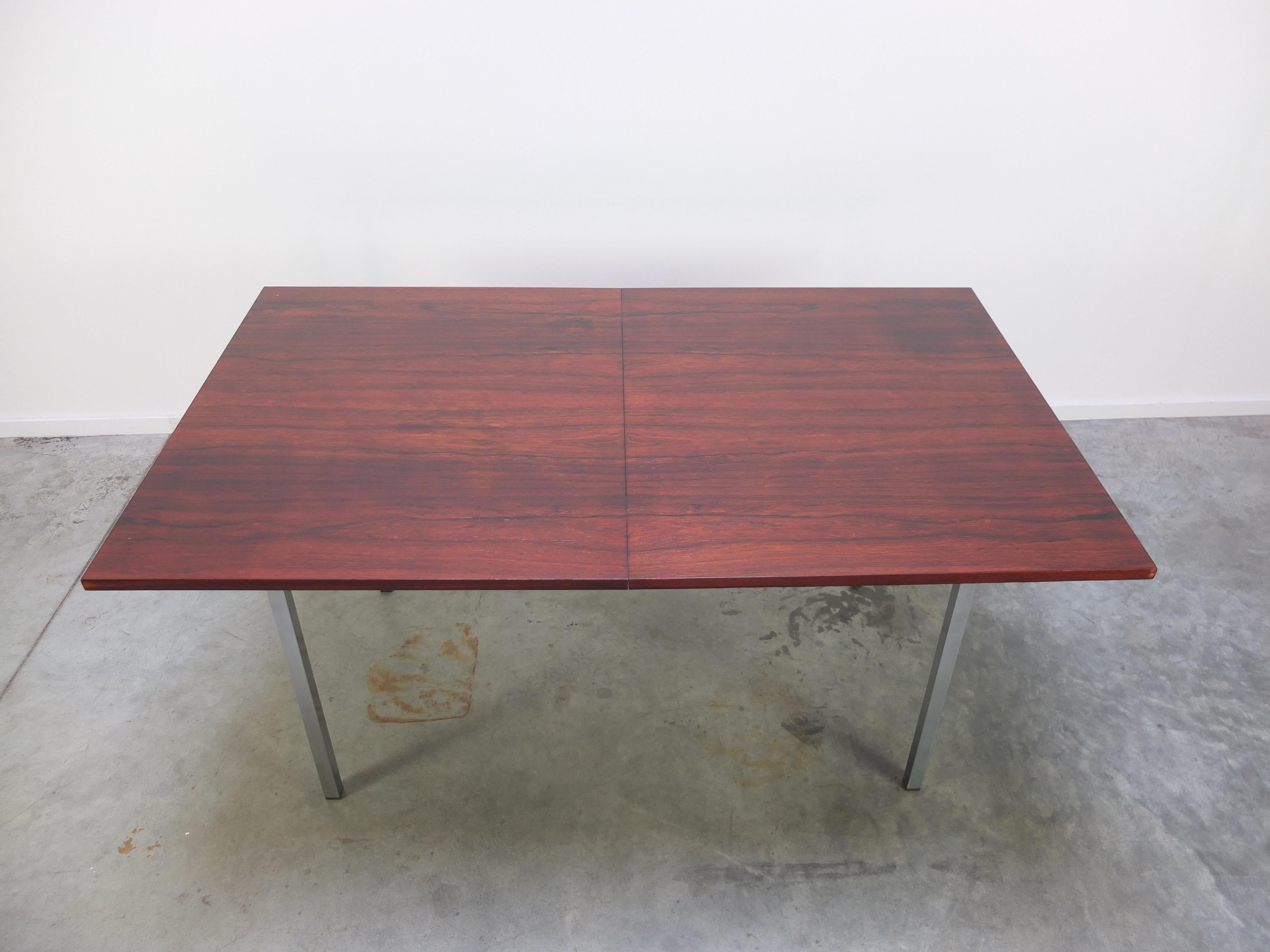 Mid-Century Modern Extendable Rosewood Dining Table by Alfred Hendrickx for Belform, 1960s