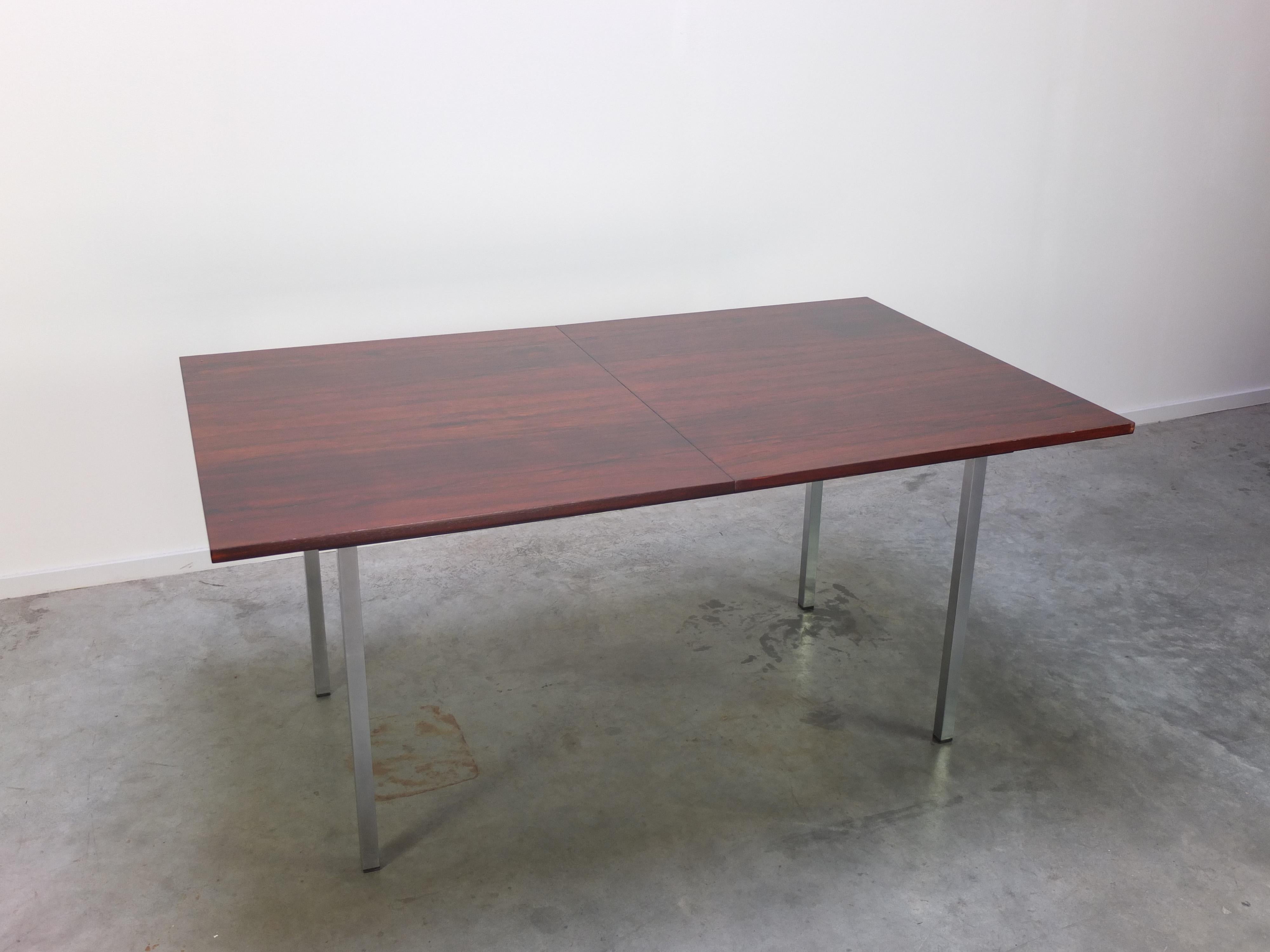 Belgian Extendable Rosewood Dining Table by Alfred Hendrickx for Belform, 1960s