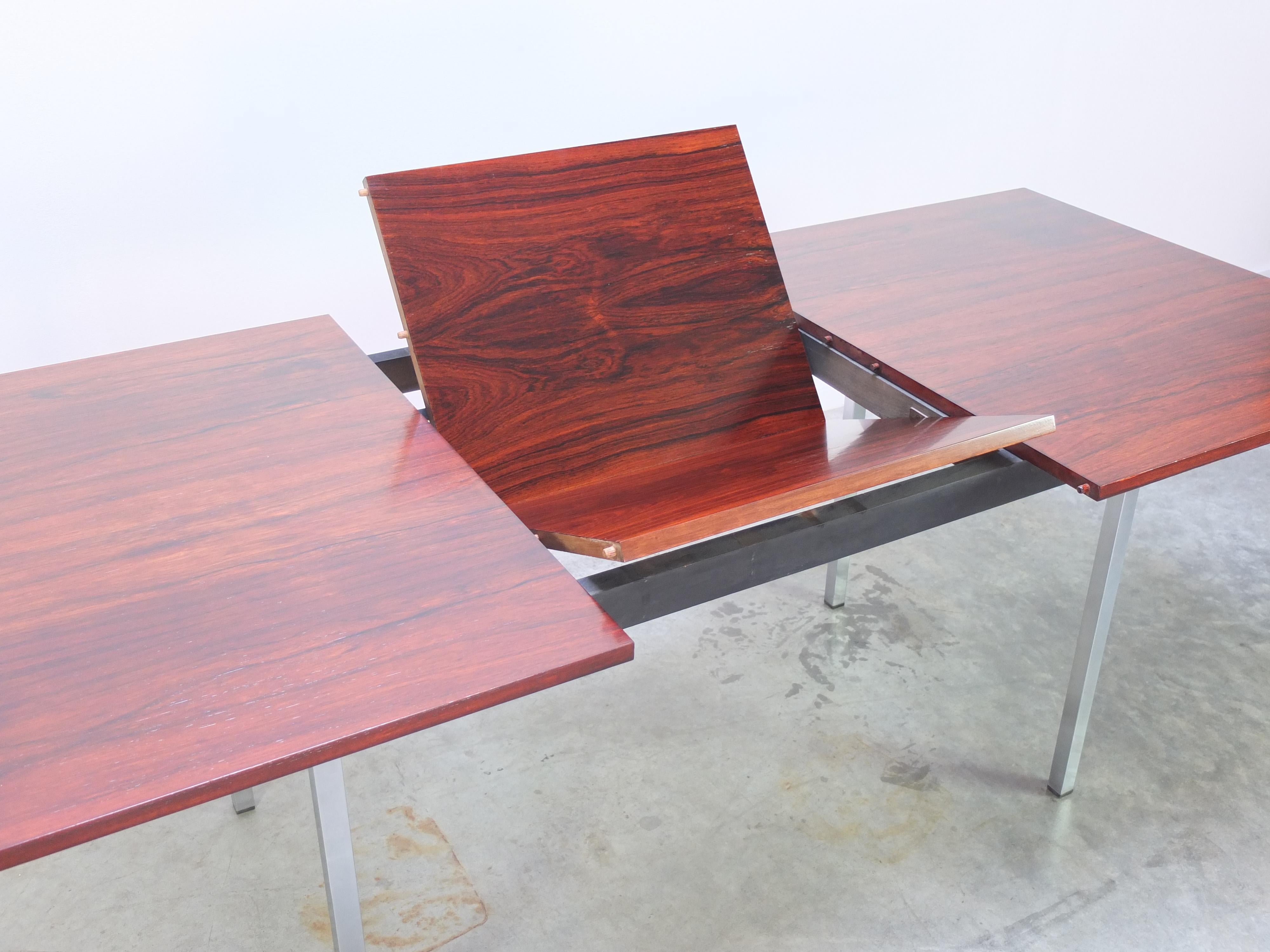 Extendable Rosewood Dining Table by Alfred Hendrickx for Belform, 1960s 1