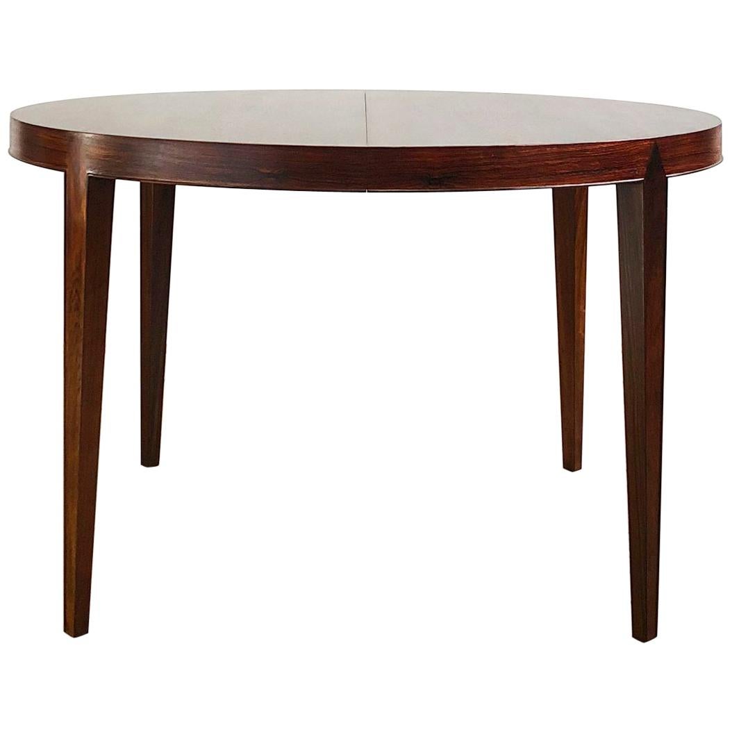 Extendable Rosewood Dining Table by Severin Hansen for Haslev Møbelsnedkeri For Sale