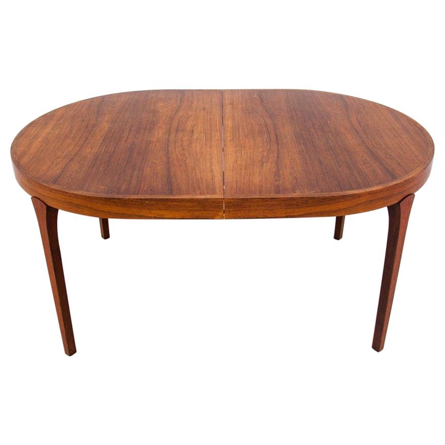 Extendable Rosewood Dining Table, Omann Jun, Danish Design, 1960s
