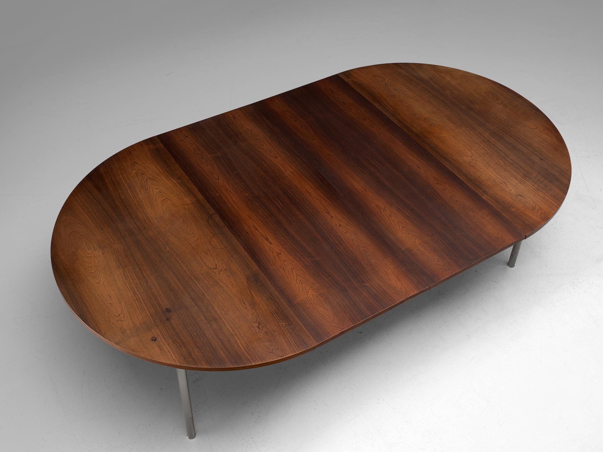 Danish Extendable Rosewood Table by Hans Wegner for Andreas Tuck