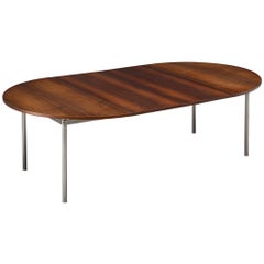 Extendable Rosewood Table by Hans Wegner for Andreas Tuck