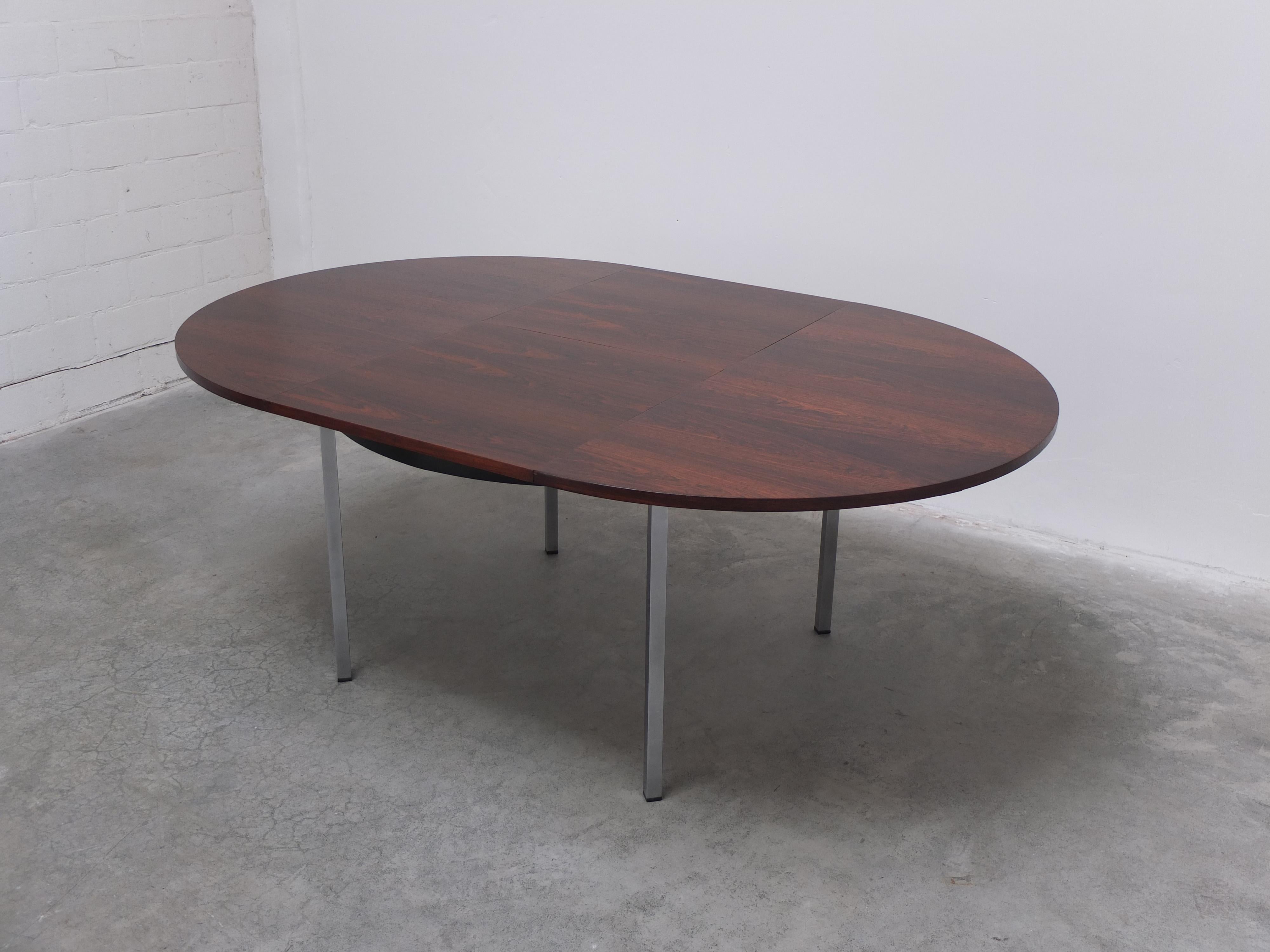 Extendable Round Dining Table by Alfred Hendrickx for Belform, 1960s For Sale 5