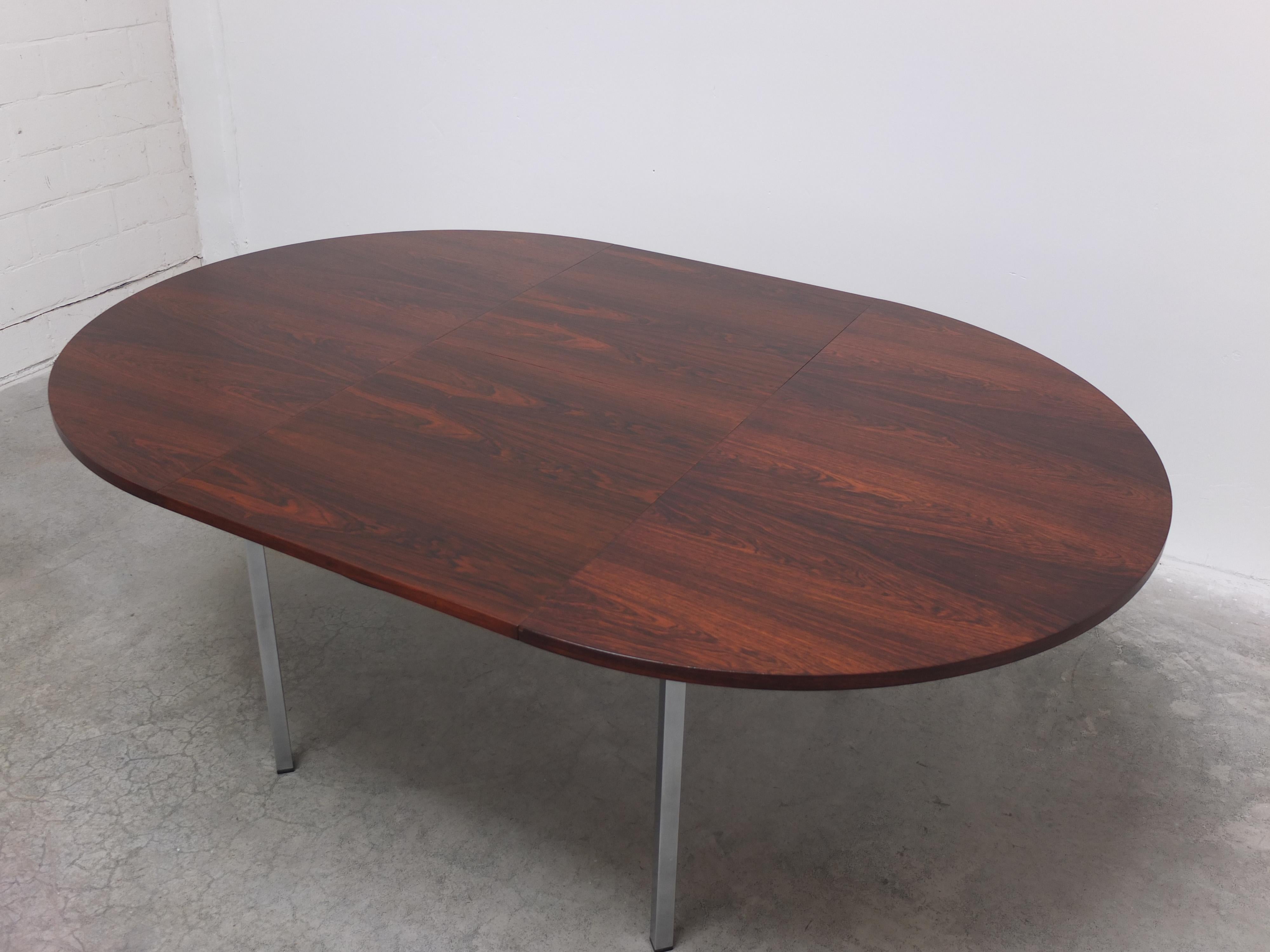 Extendable Round Dining Table by Alfred Hendrickx for Belform, 1960s For Sale 6