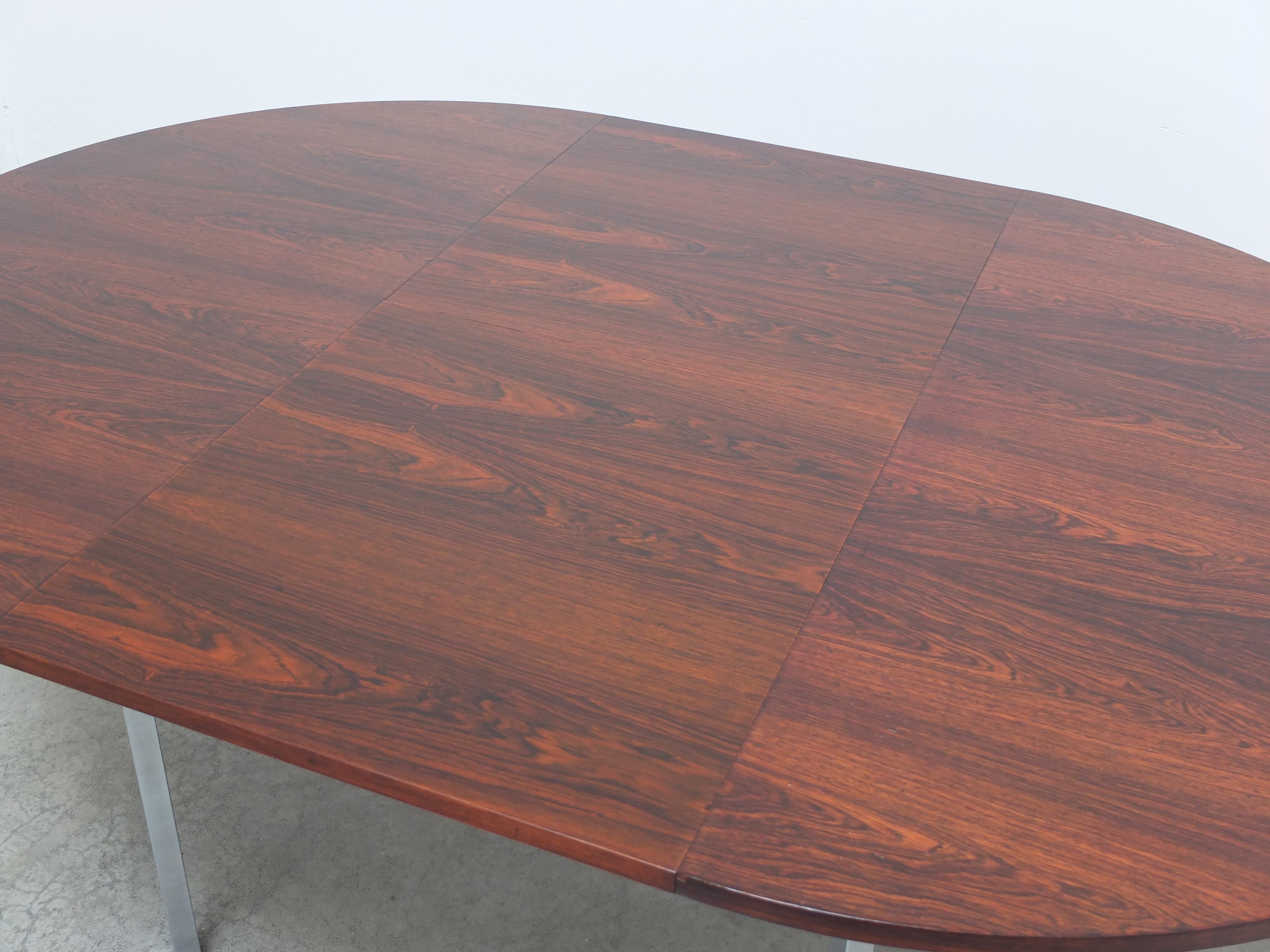 Extendable Round Dining Table by Alfred Hendrickx for Belform, 1960s For Sale 7