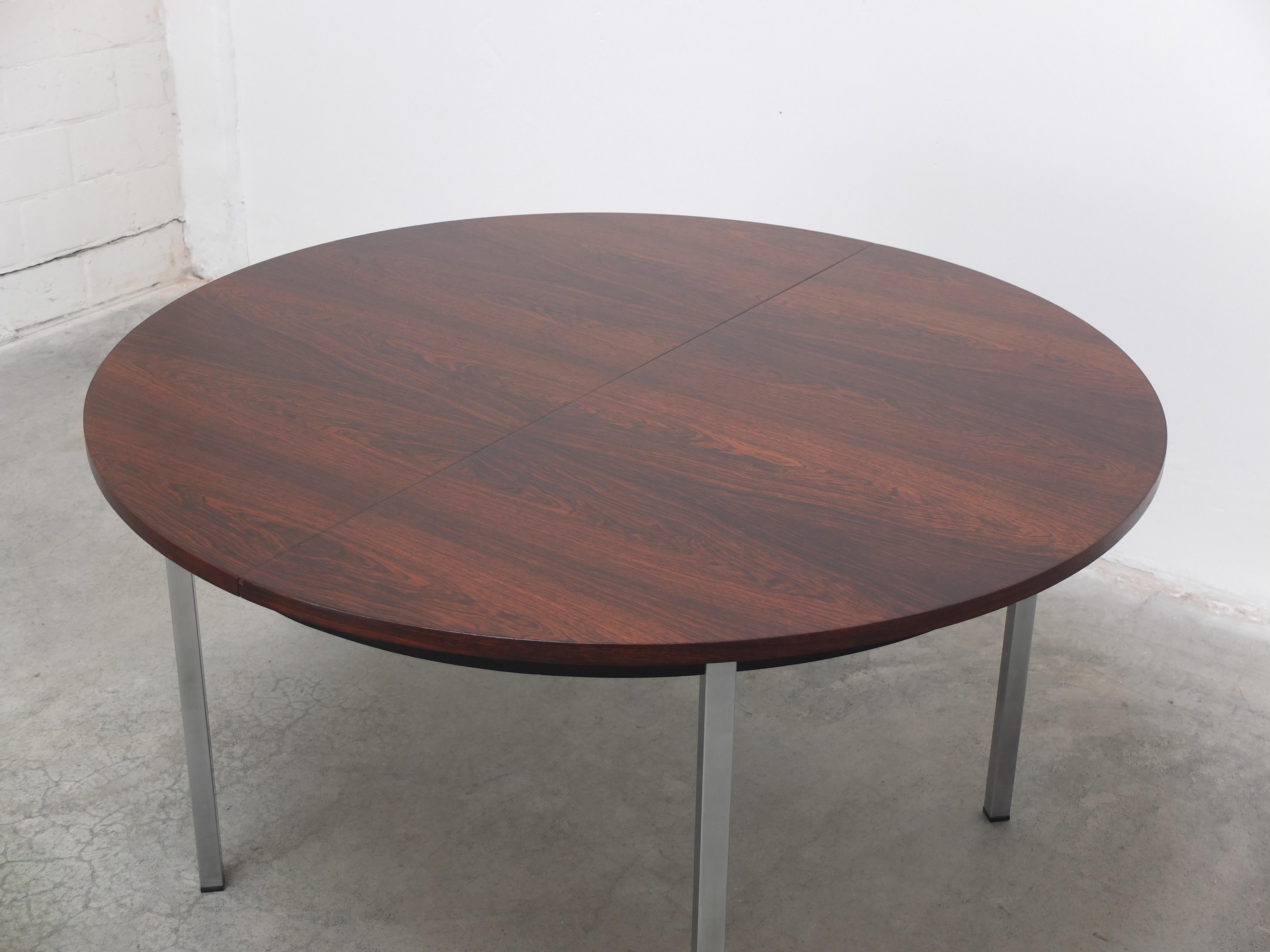 Belgian Extendable Round Dining Table by Alfred Hendrickx for Belform, 1960s