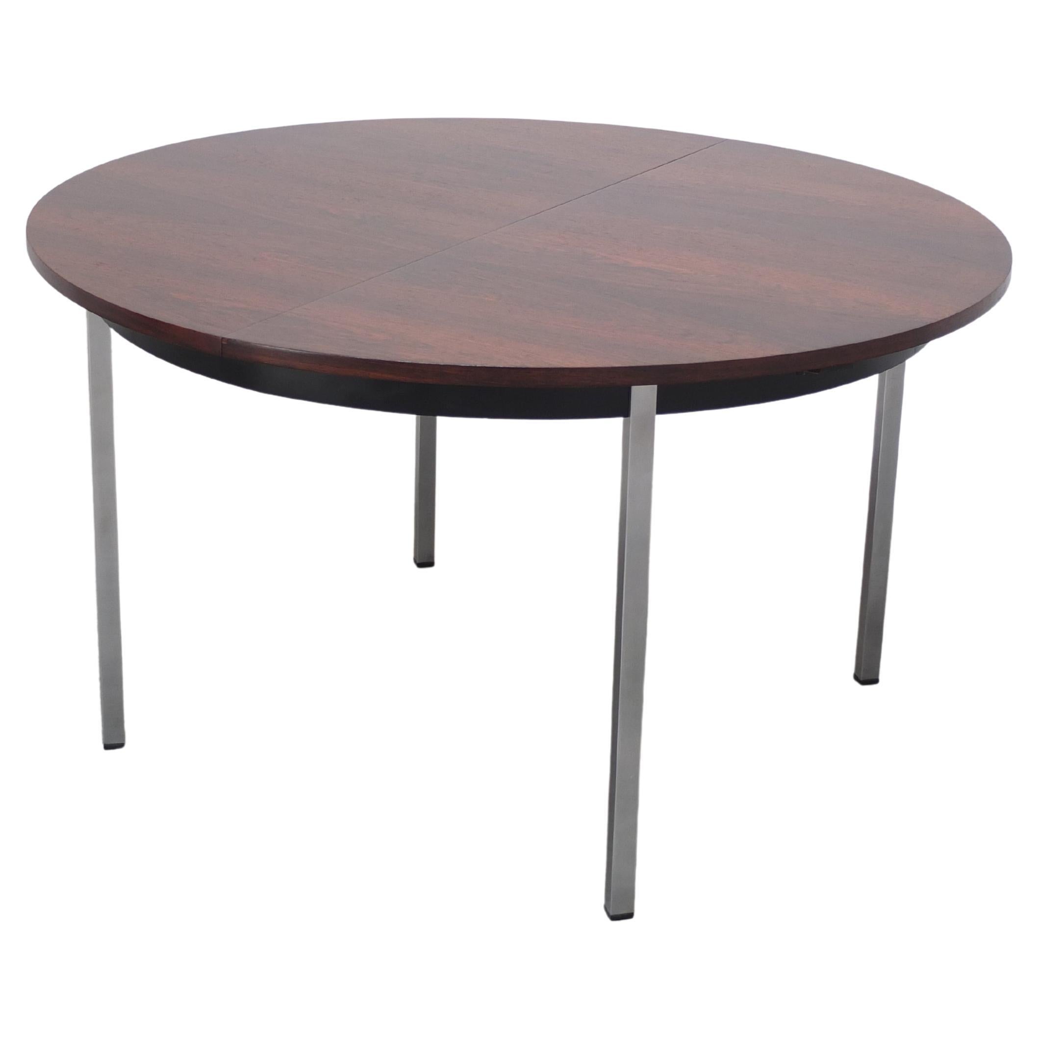 Extendable Round Dining Table by Alfred Hendrickx for Belform, 1960s For Sale
