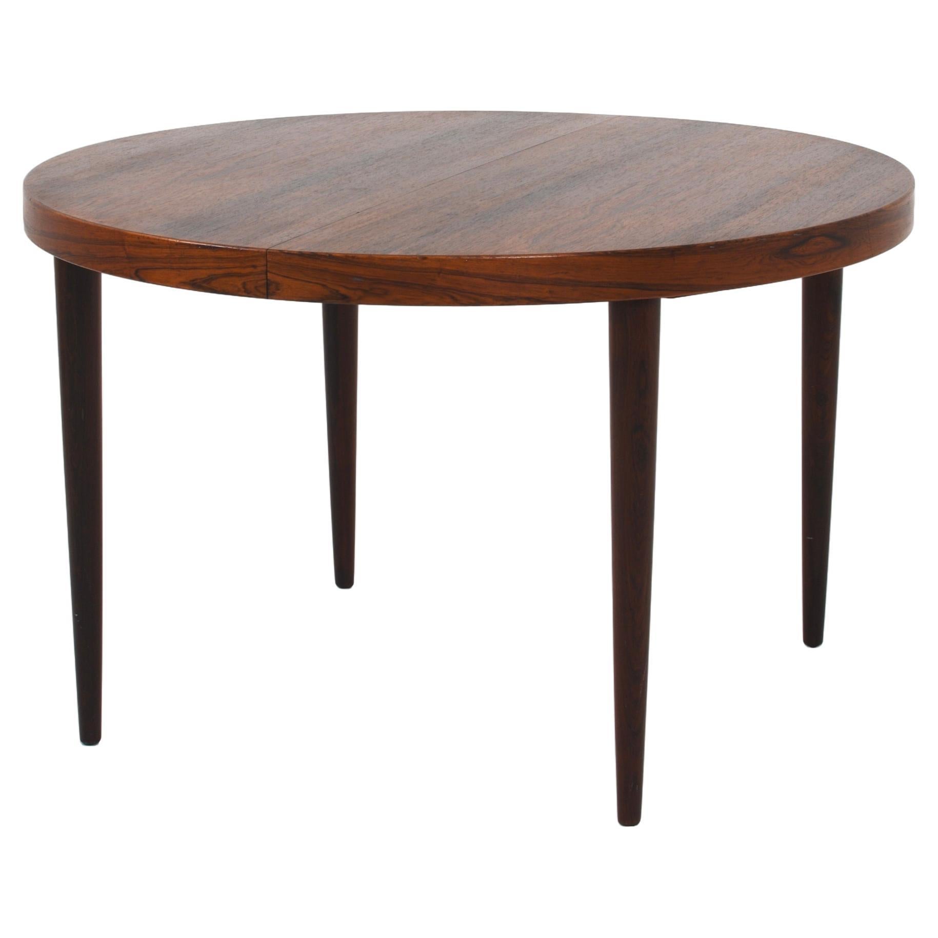 Extendable Round Dining Table by Kai Kristiansen, Denmark, 1960s For Sale