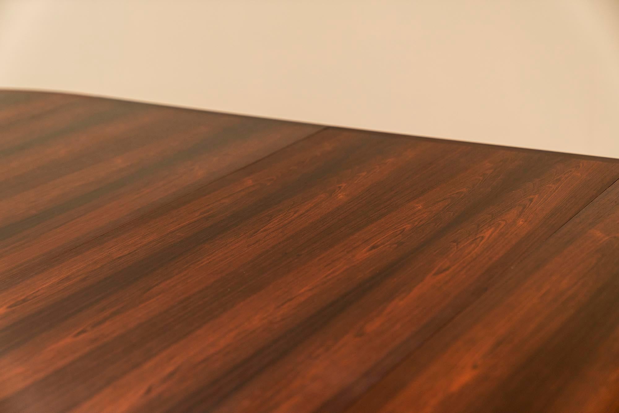 Extendable Round Dining Table in Rosewood by Arne Vodder, Denmark, 1950s 7