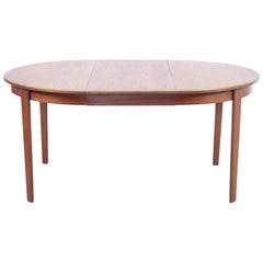 Extendable Round table by Gunni Omann for Omann Jun Møbelfabrik in Teak