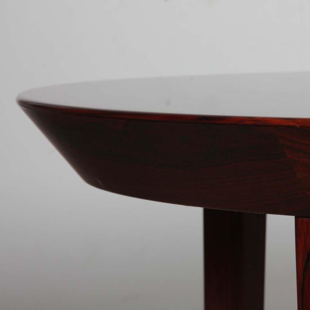 Extendable round table by Ole Hald for Gudme Møbelfabrik, 1960s In condizioni buone in vendita a MONTESSON, FR