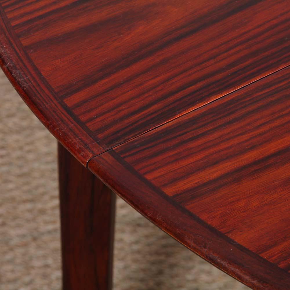 Extendable round table by Ole Hald for Gudme Møbelfabrik, 1960s in vendita 1