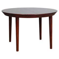 Extendable round table by Ole Hald for Gudme Møbelfabrik, 1960s