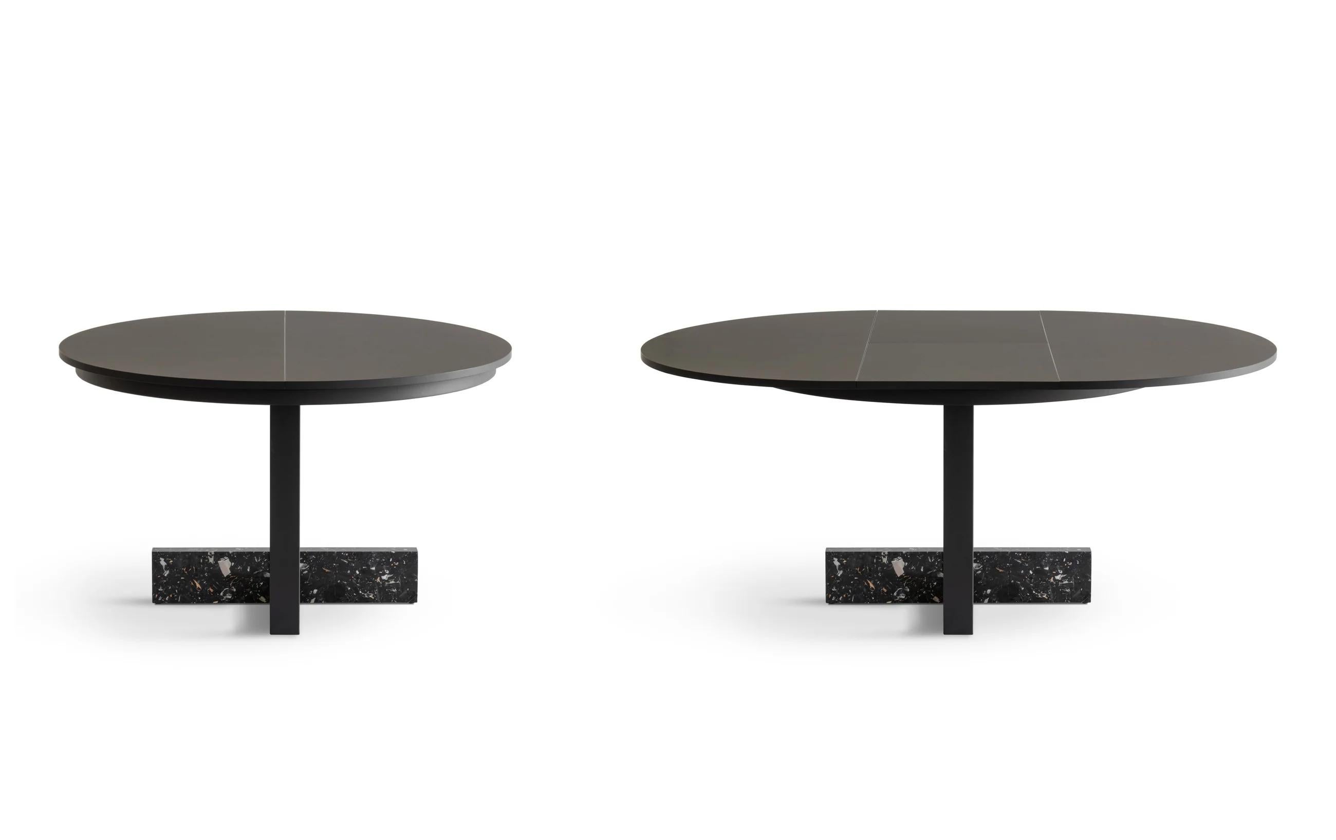 Table ronde à rallonge Magis Pied-à-terre design Brogliato Traverso - Noir Neuf - En vente à Alcamo, IT