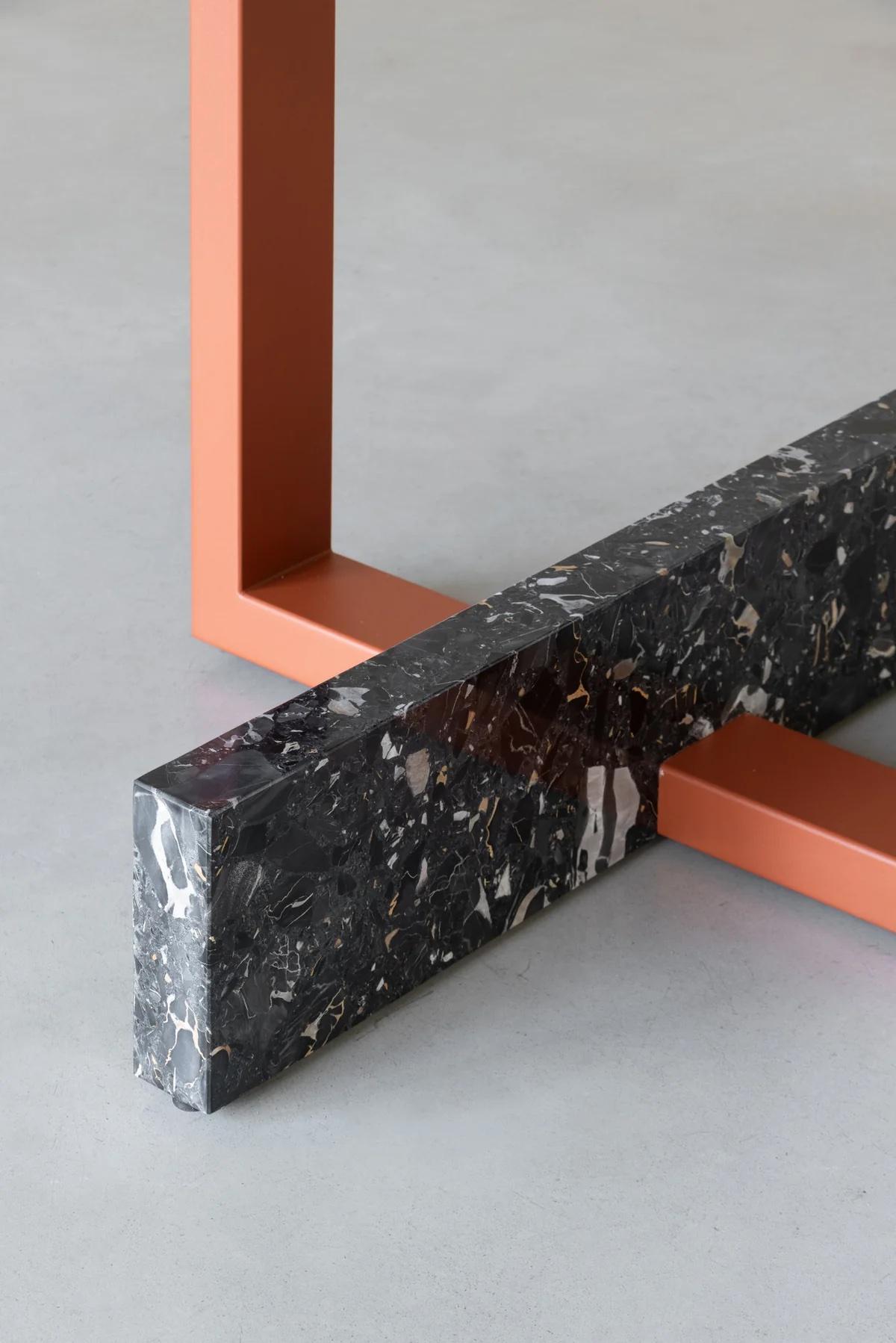 Table ronde à rallonge Magis Pied-à-terre design Brogliato Traverso - Rouge brique en vente 1