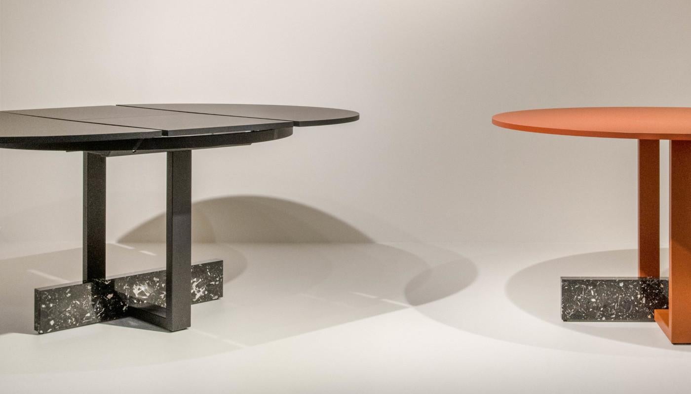 Table ronde à rallonge Magis Pied-à-terre design Brogliato Traverso - Blanc Neuf - En vente à Alcamo, IT