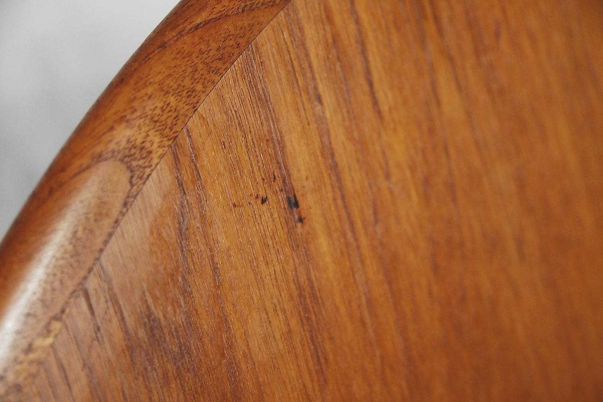 Tavolo da pranzo rotondo allungabile in teak scandinavo vintage, anni '60 in vendita 5