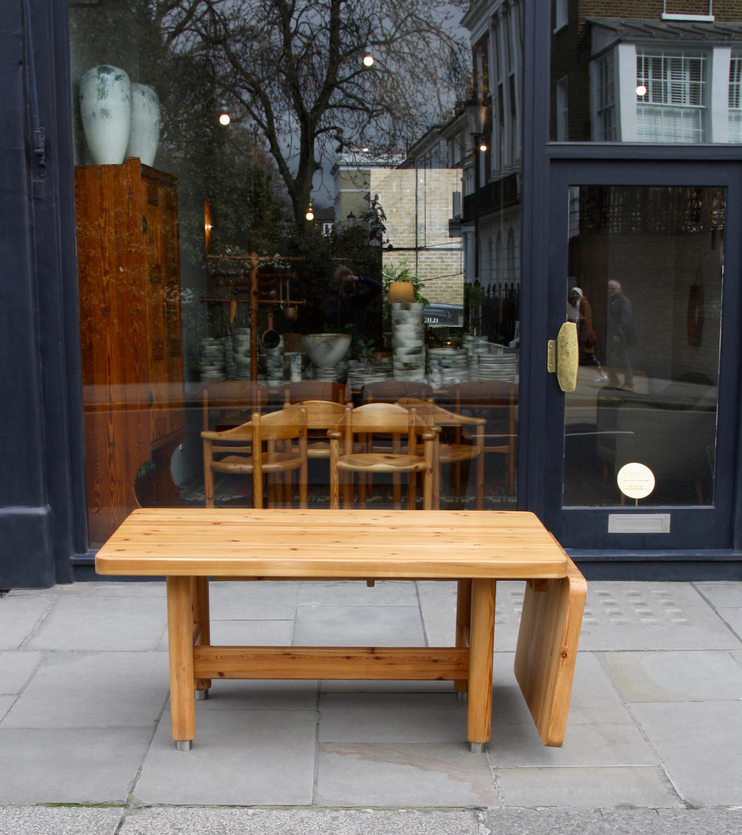 Extendable Scandinavian Pine Table by Knud Friis & Elmar Moltke Nielsen, 1950s In Excellent Condition In London, GB