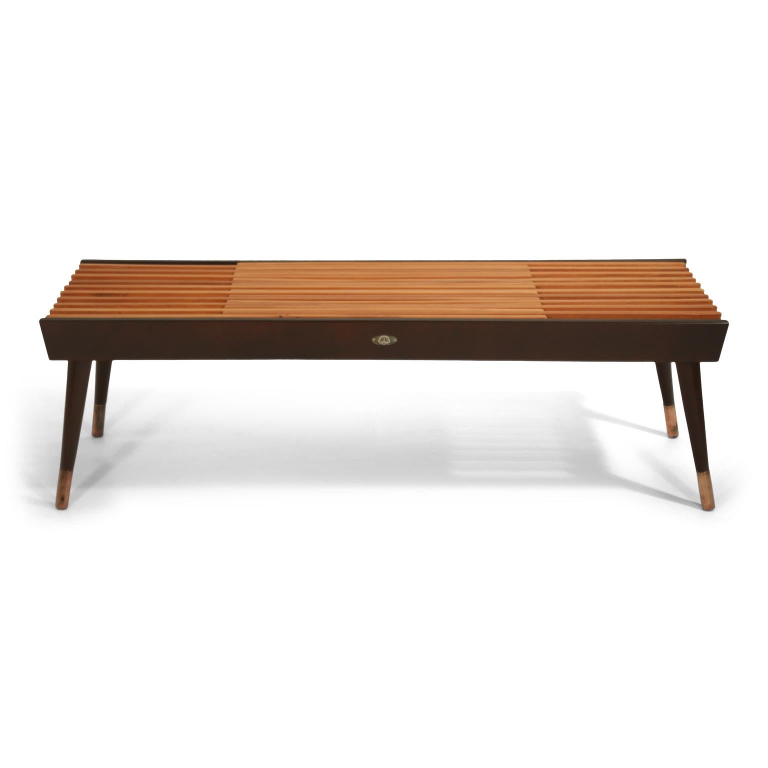 slatted bench coffee table