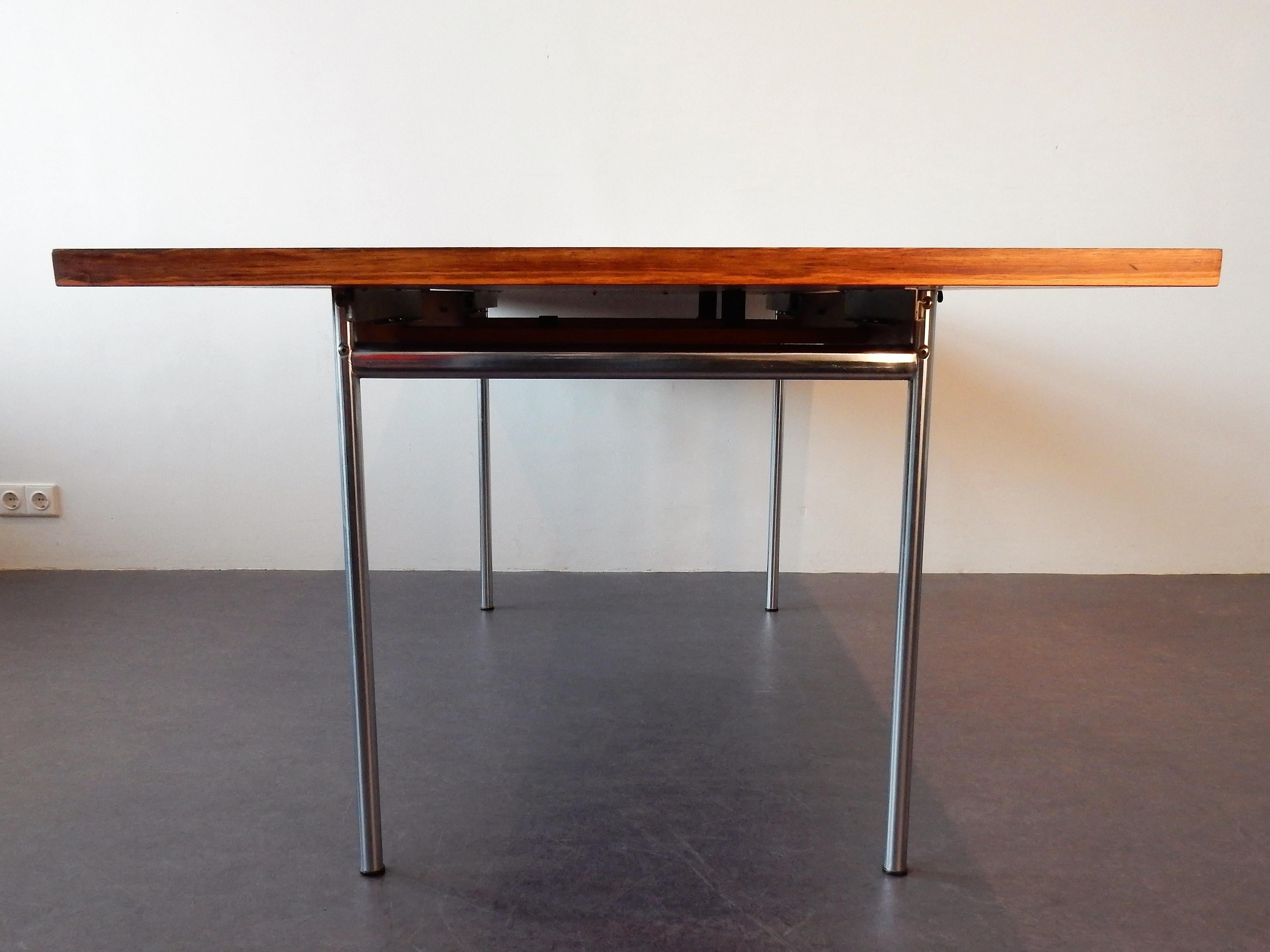 Extendable SM08 Palissander Dining Table by Cees Braakman for Pastoe, 1960s In Good Condition In Steenwijk, NL