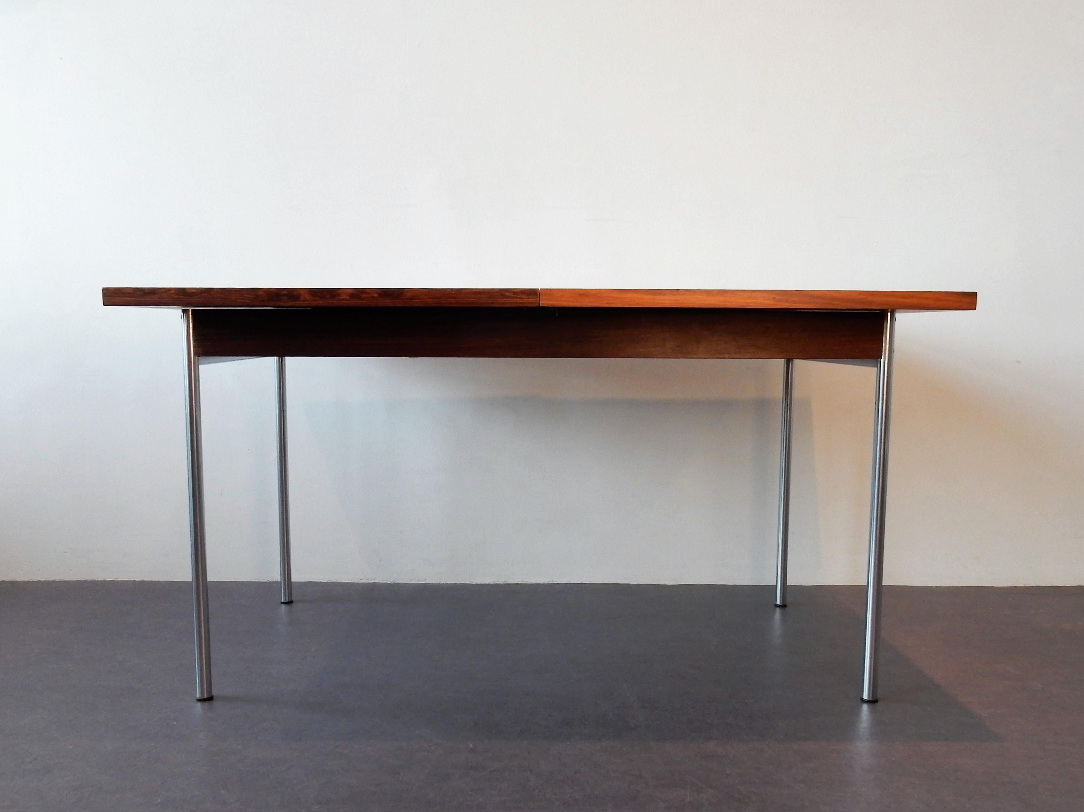 Mid-20th Century Extendable SM08 Palissander Dining Table by Cees Braakman for Pastoe, 1960s
